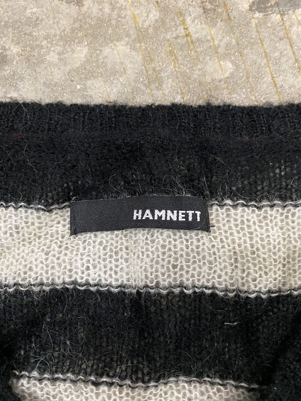 Katharine Hamnett London Mohair mesh striped Knitwear Size US S / EU 44-46 / 1 - 6 Thumbnail