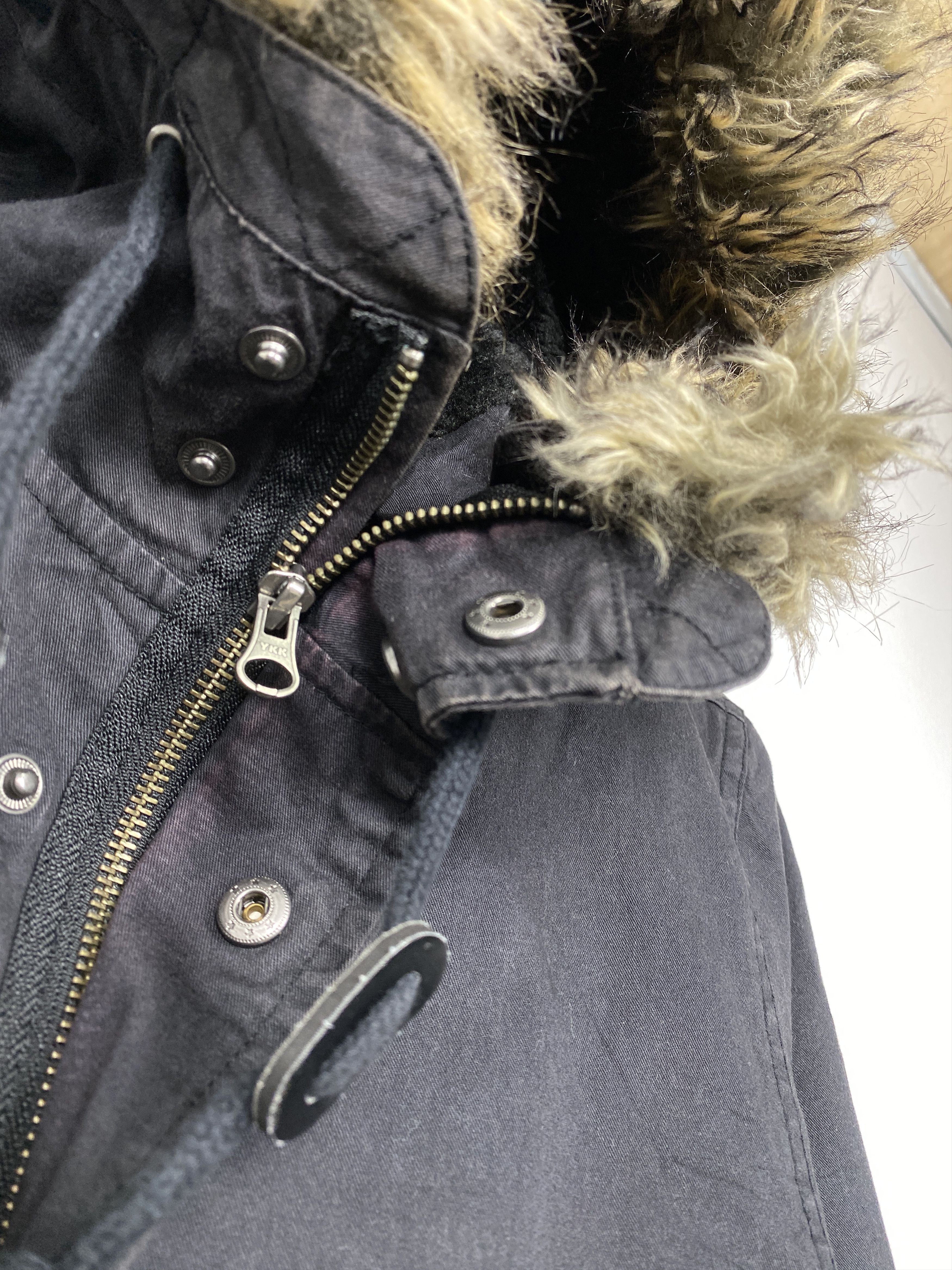 GU Vintage GU Hoodie Sherpa Lining Zip Up Jacket J1588 Size US S / EU 44-46 / 1 - 5 Thumbnail