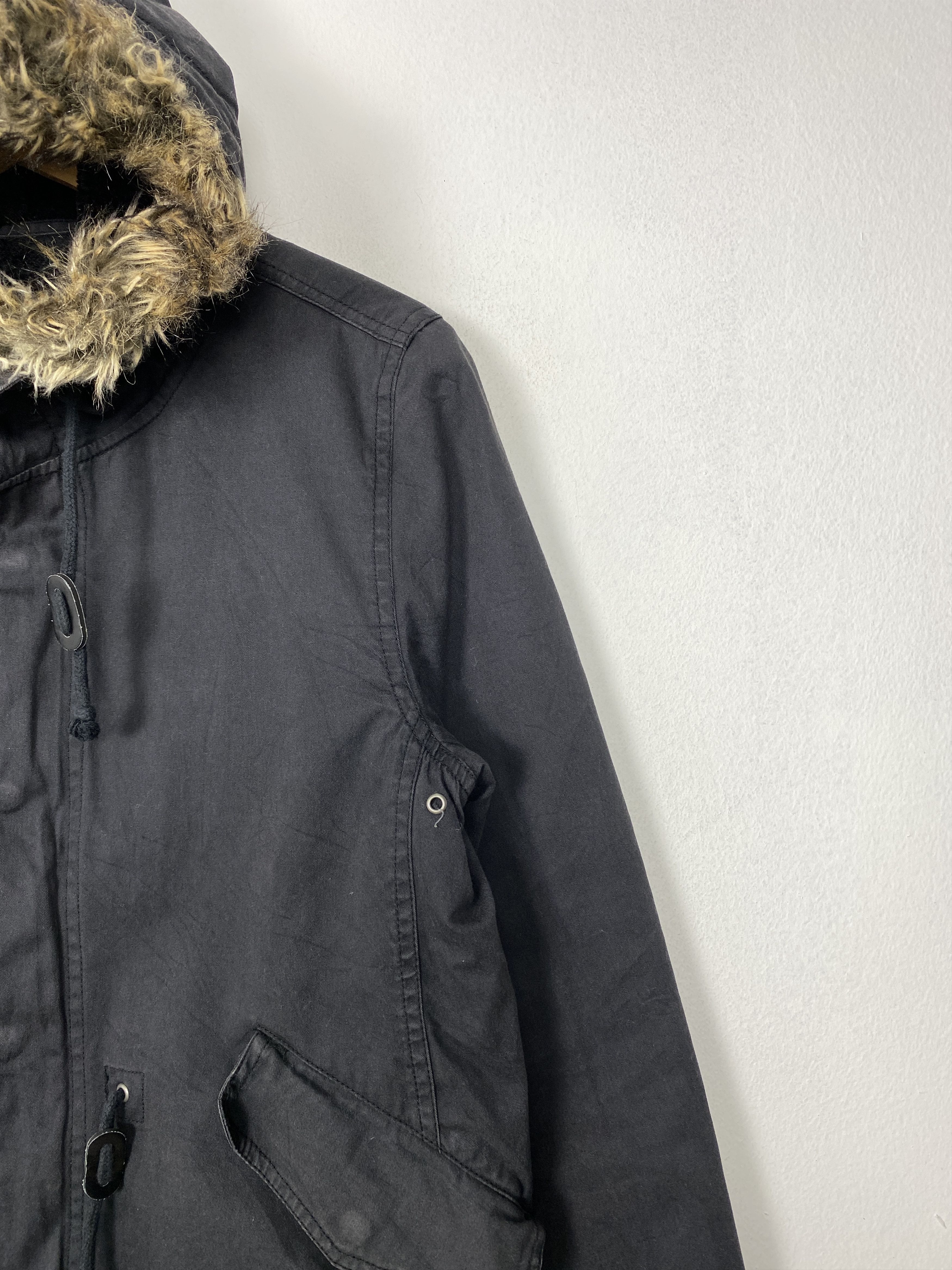 GU Vintage GU Hoodie Sherpa Lining Zip Up Jacket J1588 Size US S / EU 44-46 / 1 - 3 Thumbnail