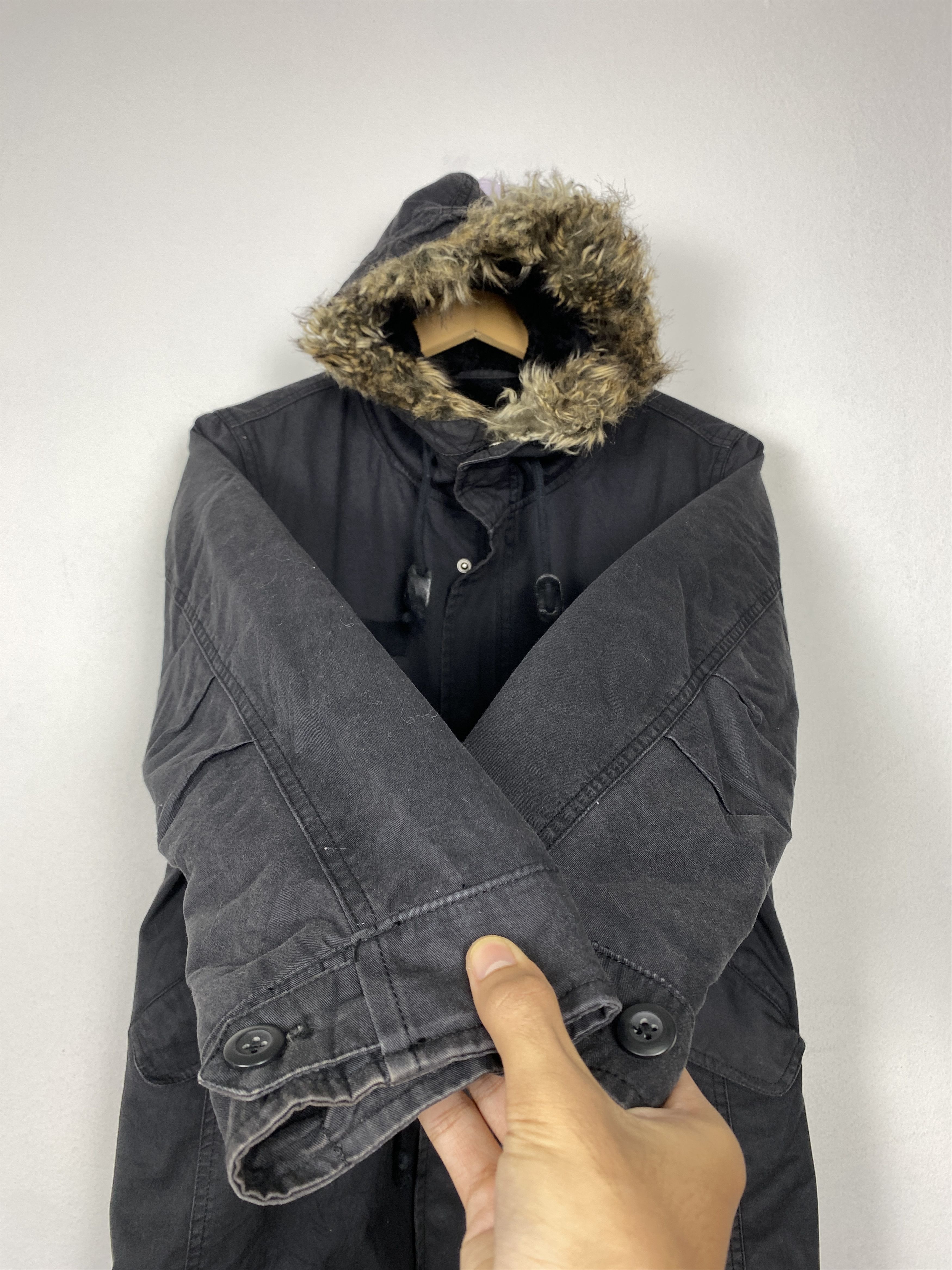 GU Vintage GU Hoodie Sherpa Lining Zip Up Jacket J1588 Size US S / EU 44-46 / 1 - 6 Thumbnail