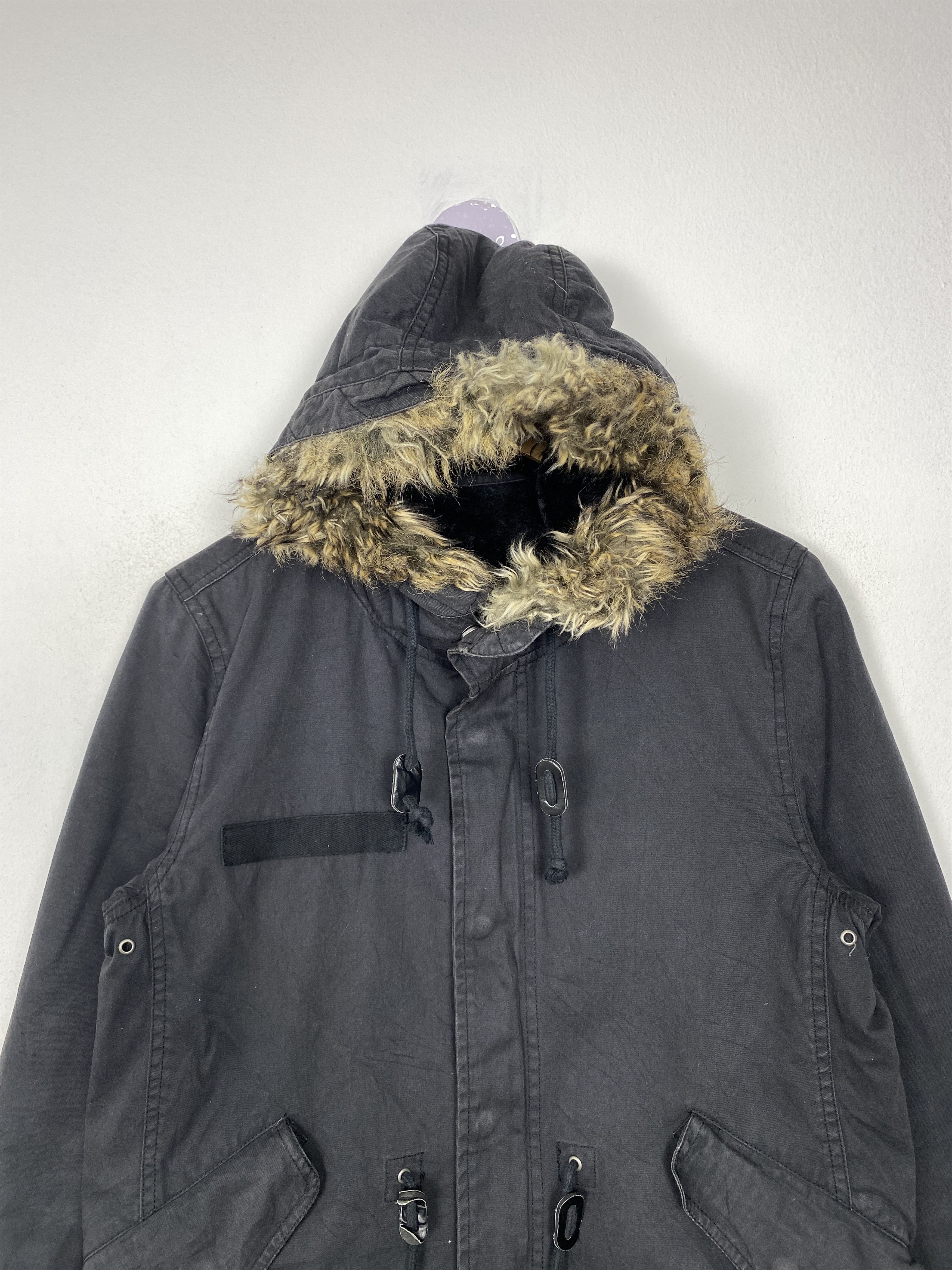 GU Vintage GU Hoodie Sherpa Lining Zip Up Jacket J1588 Size US S / EU 44-46 / 1 - 2 Thumbnail