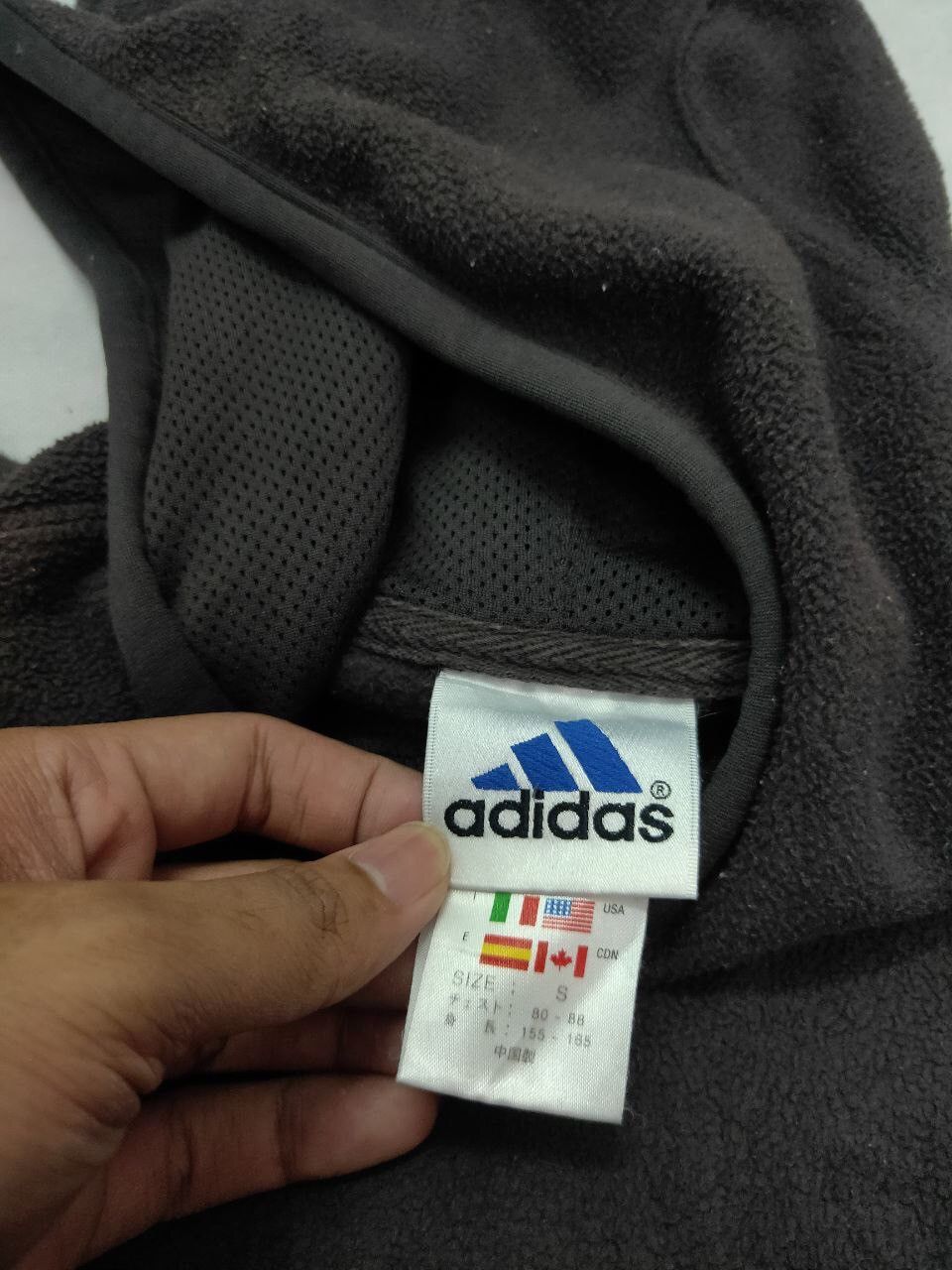 Adidas × Vintage VINTAGE ADIDAS Y2K FLEECE HOODIE EMBROIDERY LOGO Size US M / EU 48-50 / 2 - 7 Thumbnail