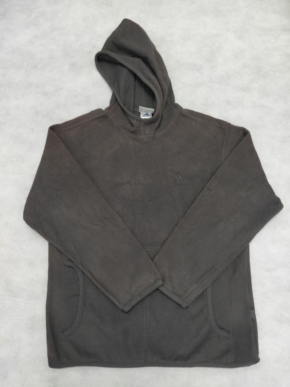 Adidas × Vintage VINTAGE ADIDAS Y2K FLEECE HOODIE EMBROIDERY LOGO Size US M / EU 48-50 / 2 - 1 Thumbnail