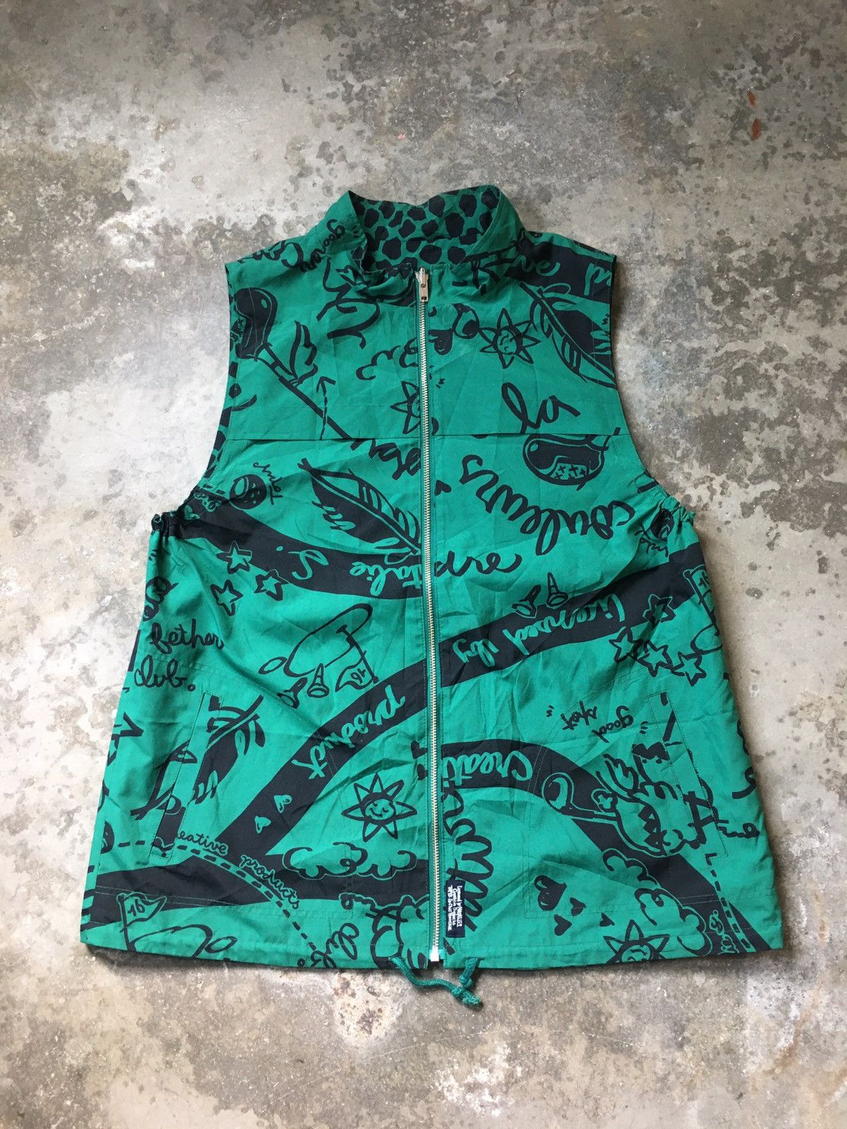 Japanese Brand Topys by Natalies Reversible Vest Art Design Size US M / EU 48-50 / 2 - 1 Thumbnail