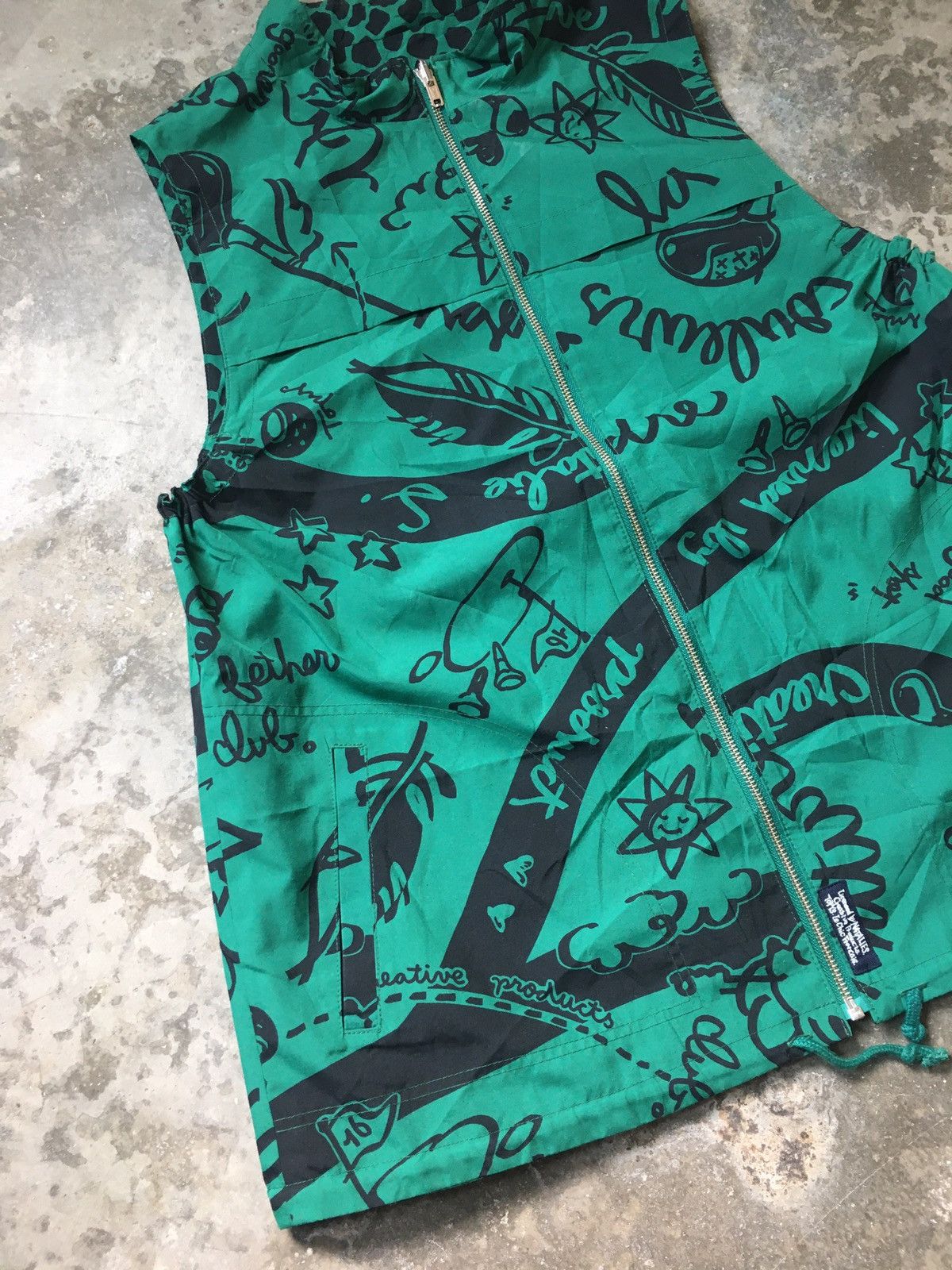 Japanese Brand Topys by Natalies Reversible Vest Art Design Size US M / EU 48-50 / 2 - 2 Thumbnail