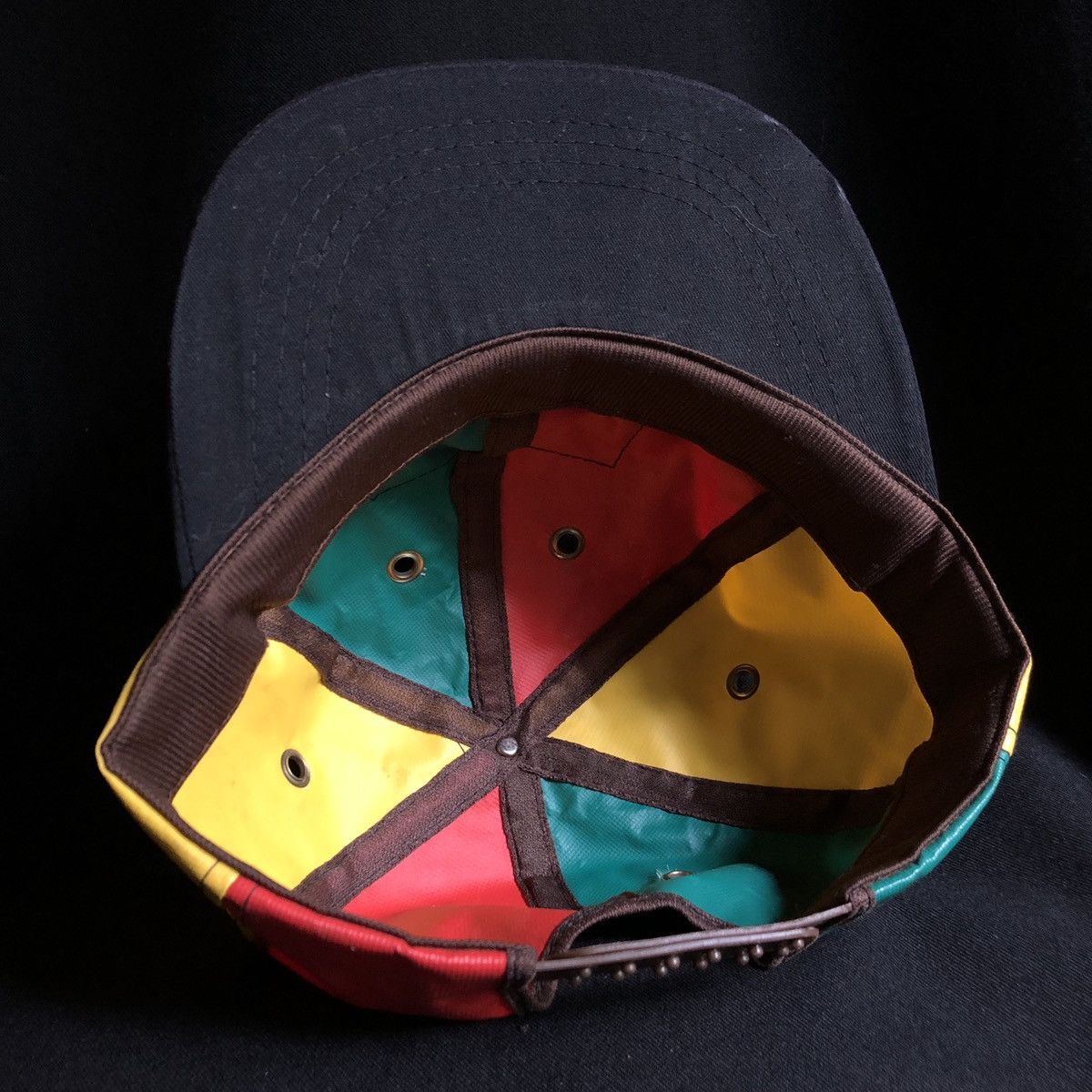 Bob Marley × Vintage Rare! Bob Marley Reggea Club Rasta PVC Recycle Trucker Cap Size ONE SIZE - 6 Thumbnail