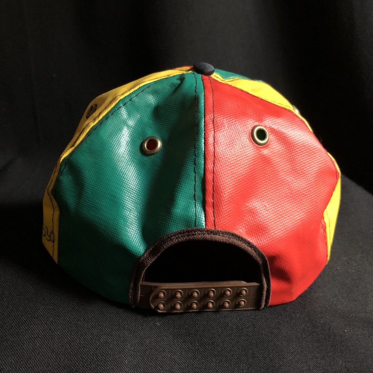 Bob Marley × Vintage Rare! Bob Marley Reggea Club Rasta PVC Recycle Trucker Cap Size ONE SIZE - 3 Thumbnail