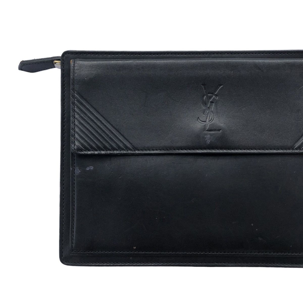 Yves Saint Laurent Vintage Yves Saint Laurent Leather Clutch Bag Size ONE SIZE - 3 Thumbnail