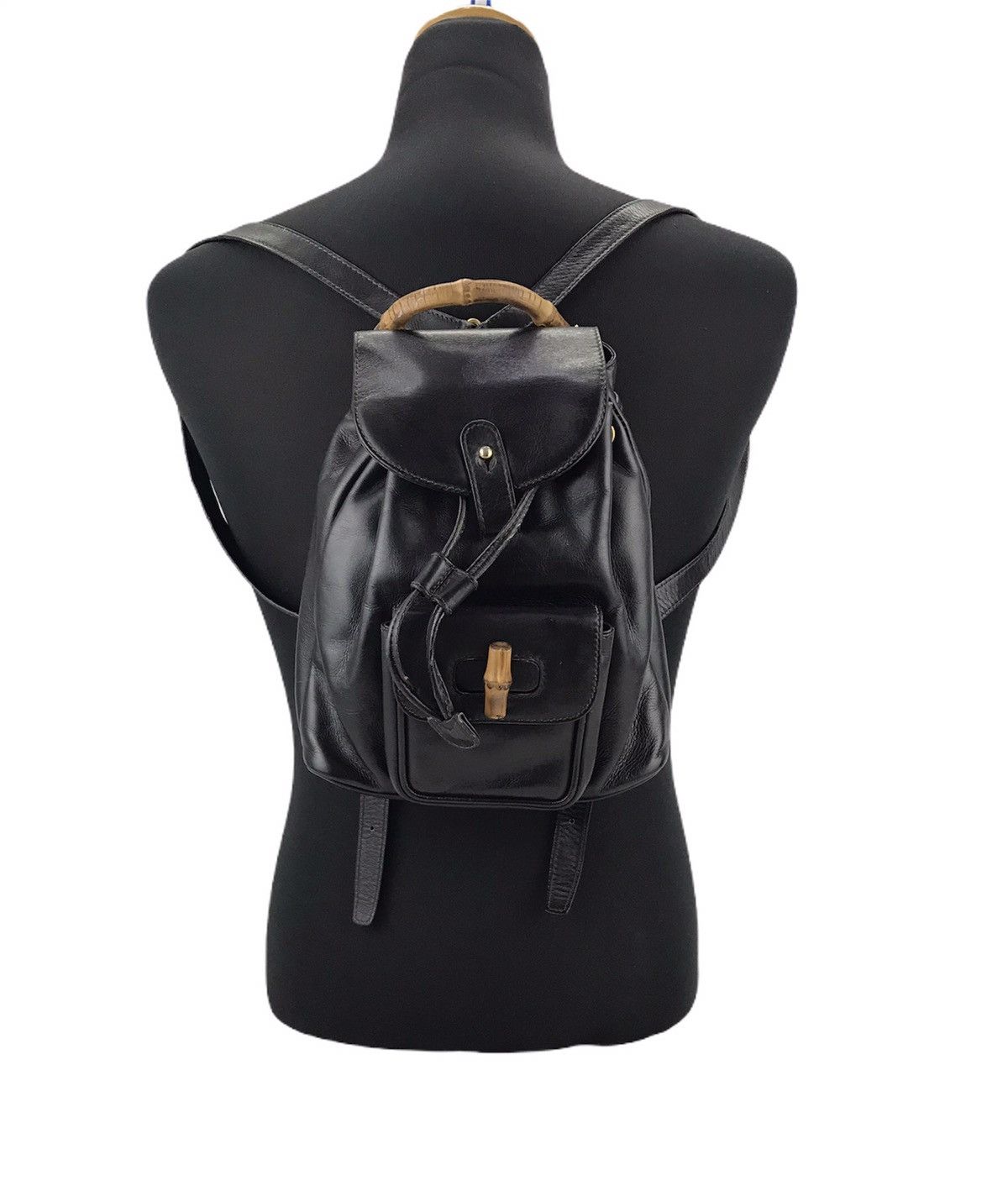 Gucci ❌Last Drop❌Vintage Gucci Bamboo Small Backpack Leather Size ONE SIZE - 21 Thumbnail