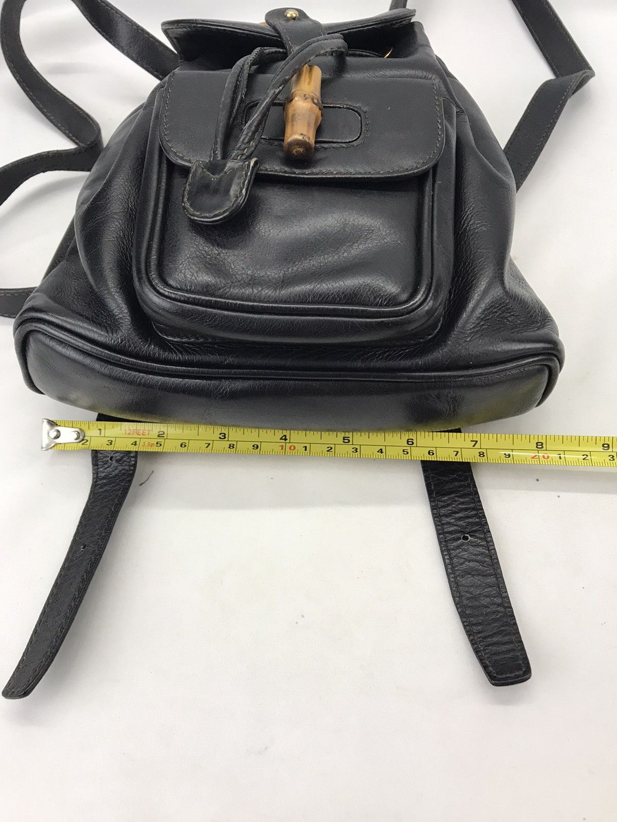 Gucci ❌Last Drop❌Vintage Gucci Bamboo Small Backpack Leather Size ONE SIZE - 23 Thumbnail