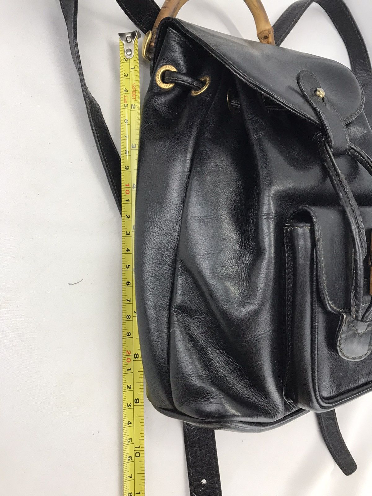 Gucci ❌Last Drop❌Vintage Gucci Bamboo Small Backpack Leather Size ONE SIZE - 25 Thumbnail