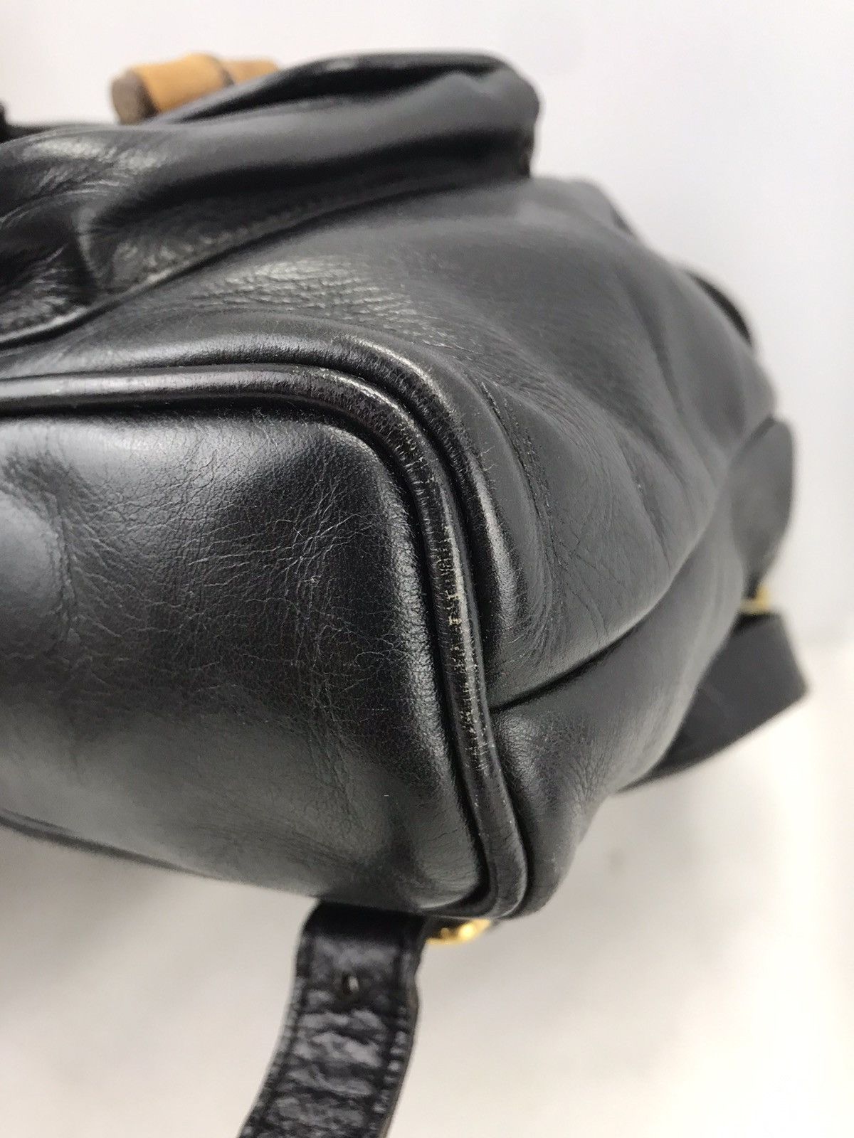 Gucci ❌Last Drop❌Vintage Gucci Bamboo Small Backpack Leather Size ONE SIZE - 8 Thumbnail