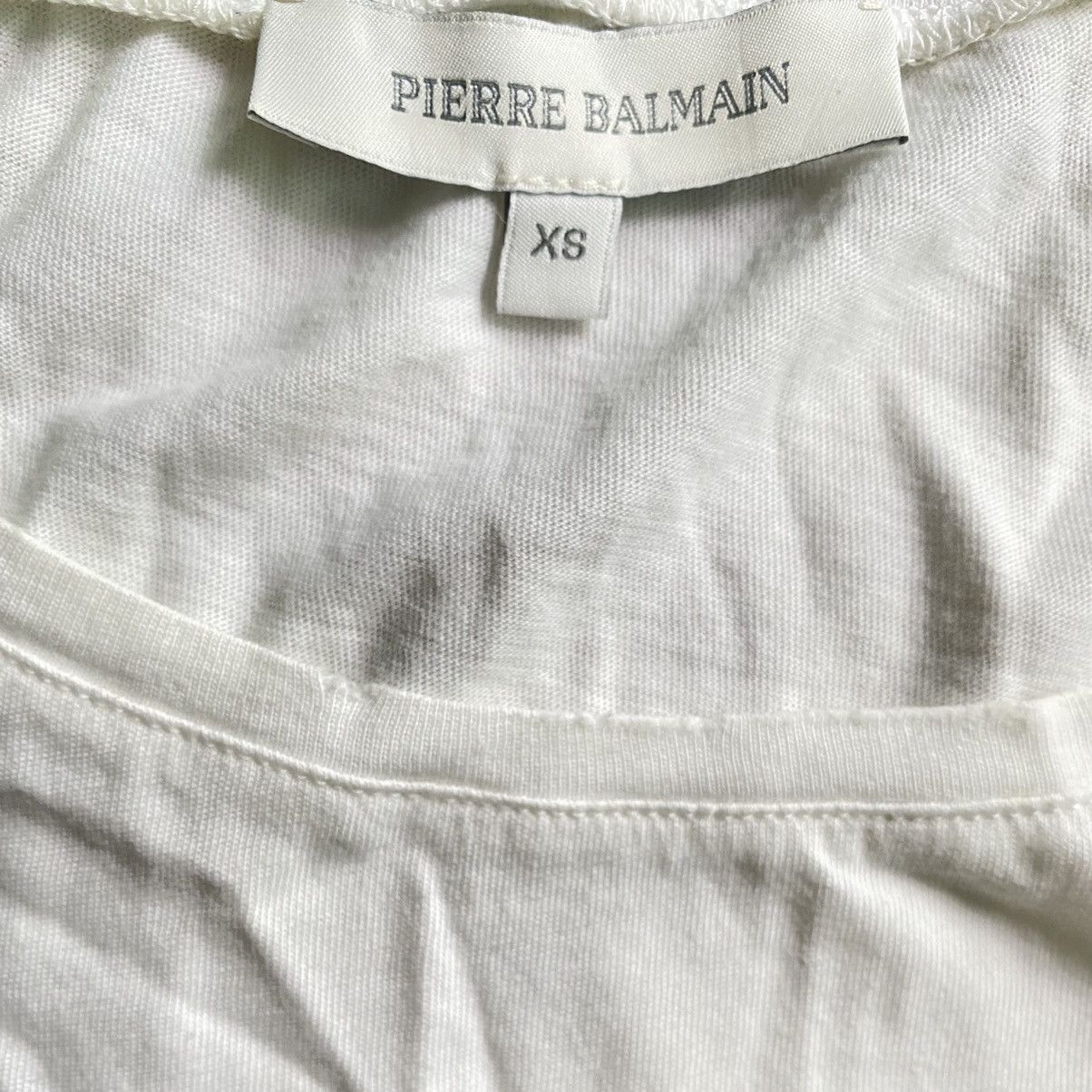Balmain × Pierre Balmain Pierre Balmain Oversize Distressed T Shirt Size US M / EU 48-50 / 2 - 3 Thumbnail