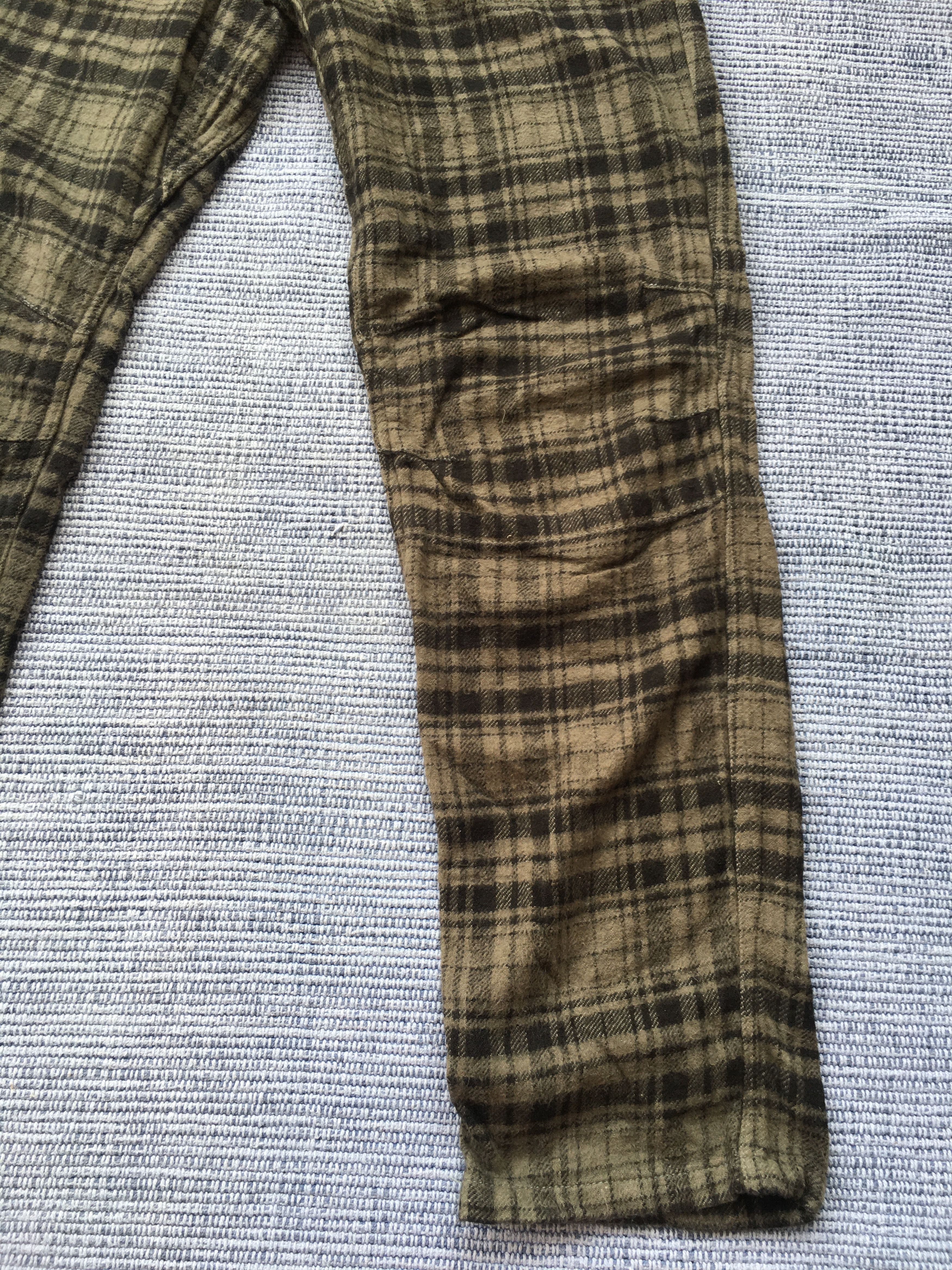 Japanese Brand × Wild Things grey checked cotton pants Size US 28 / EU 44 - 4 Thumbnail