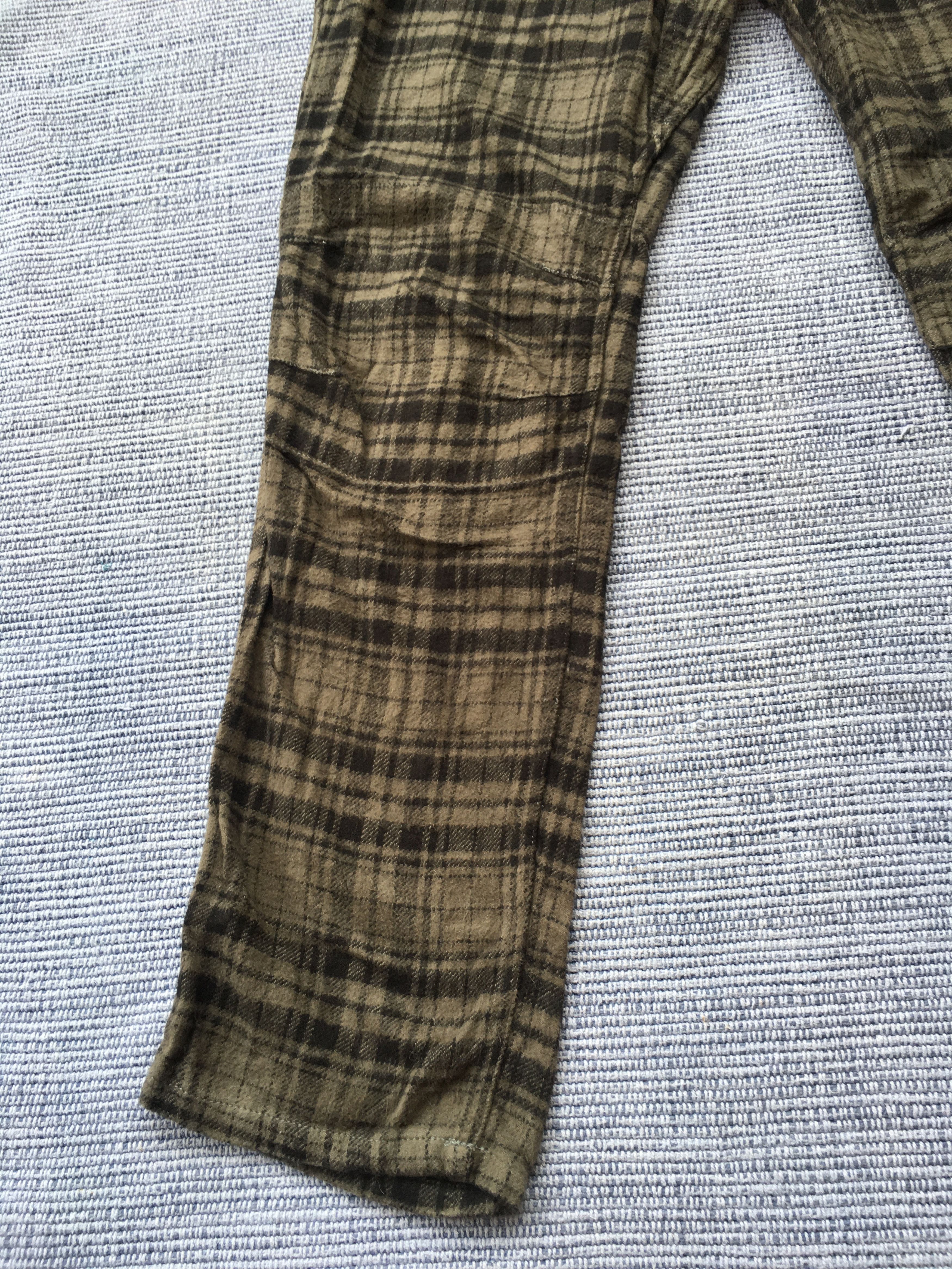 Japanese Brand × Wild Things grey checked cotton pants Size US 28 / EU 44 - 5 Thumbnail