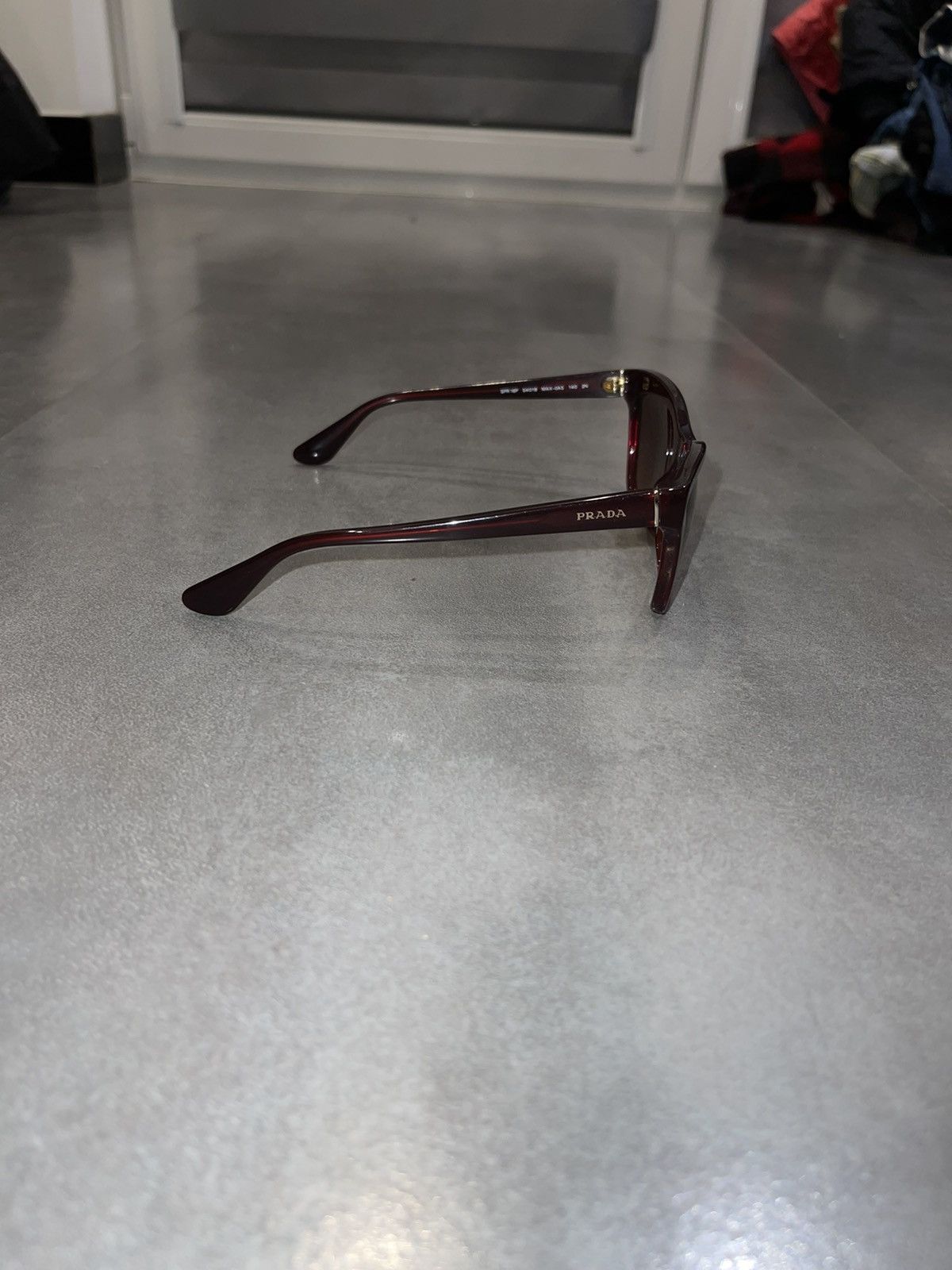 Prada Prada SPR16P MAX-0A5 Dark Red Sunglasses Size ONE SIZE - 7 Thumbnail