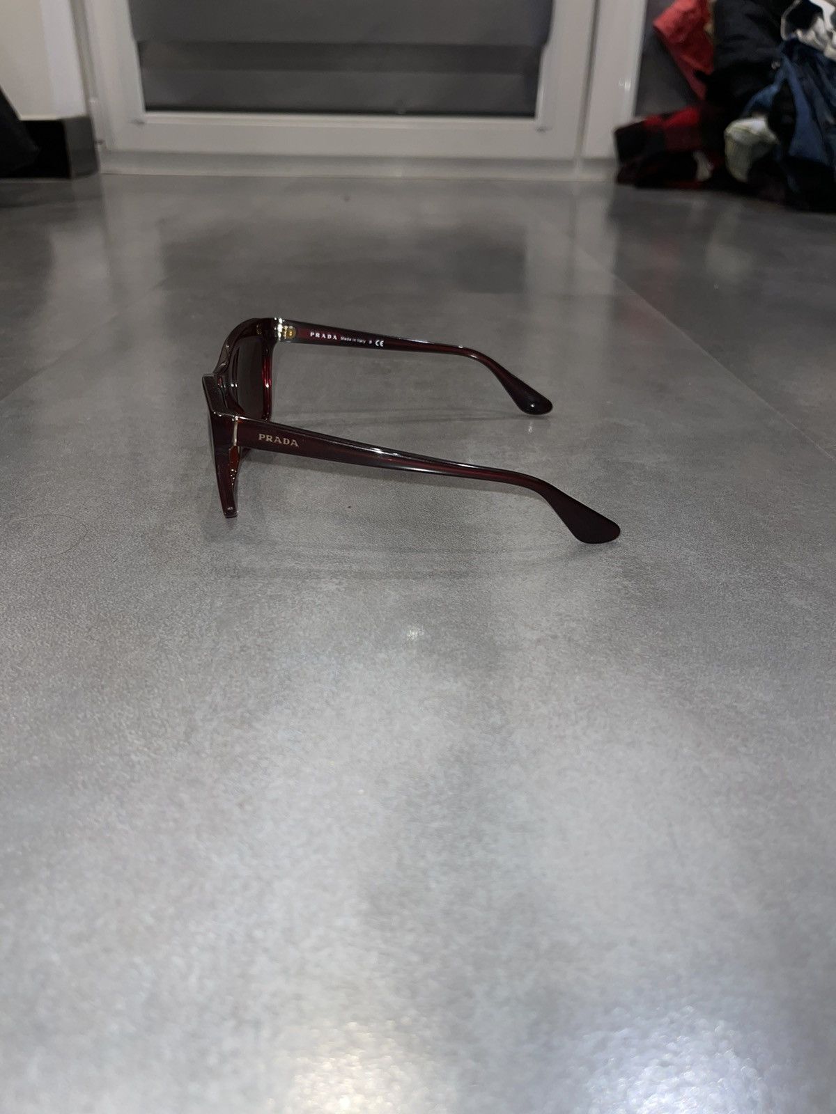 Prada Prada SPR16P MAX-0A5 Dark Red Sunglasses Size ONE SIZE - 5 Thumbnail