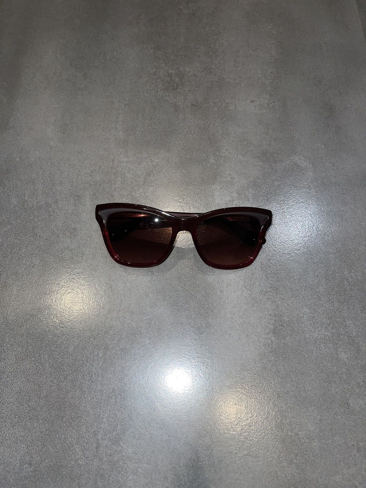 Prada Prada SPR16P MAX-0A5 Dark Red Sunglasses Size ONE SIZE - 4 Thumbnail