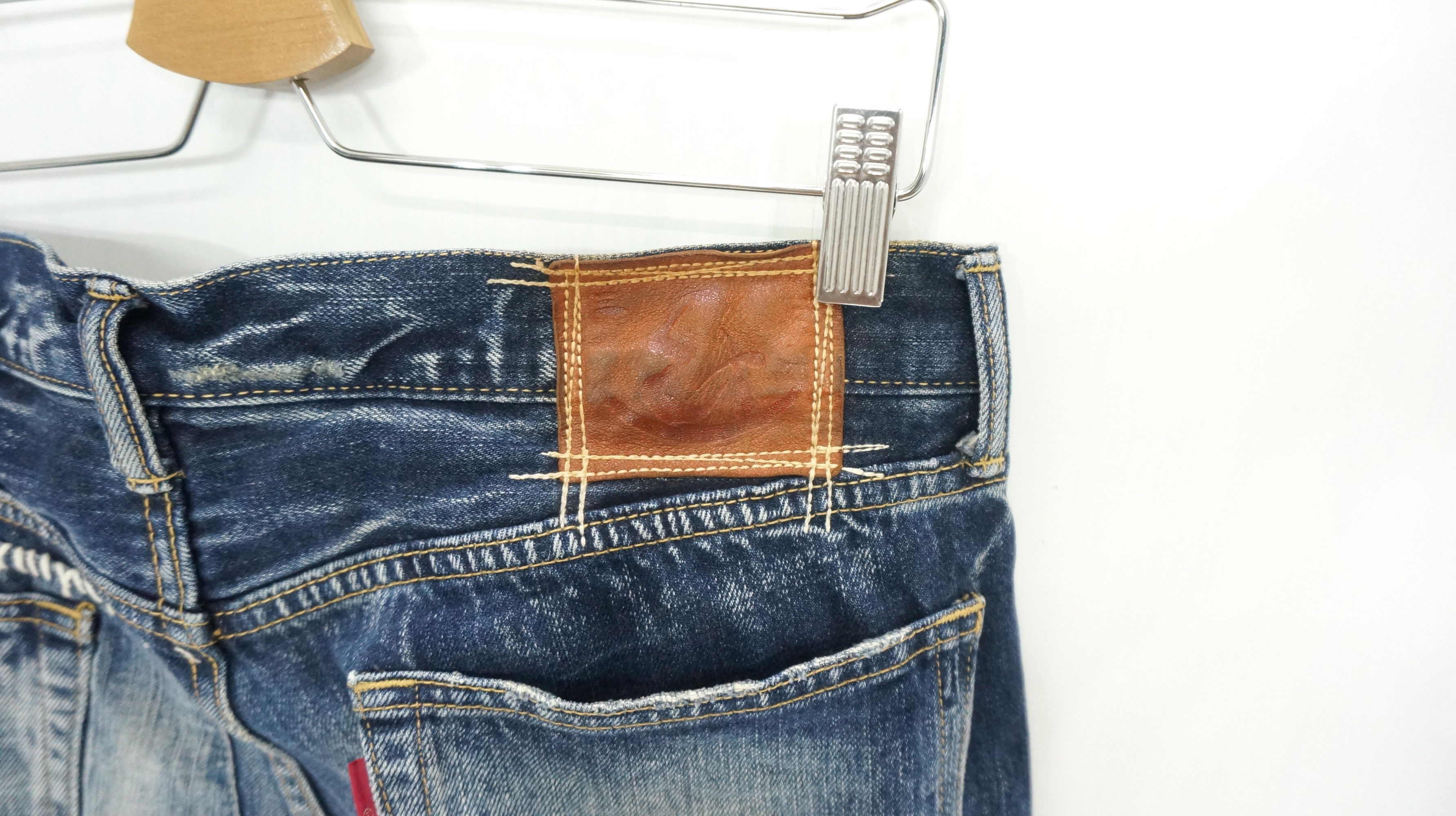Eternal Dope Vintage ETERNAL Japan Sashiko Patchwork Denim Jeans Size US 34 / EU 50 - 12 Thumbnail