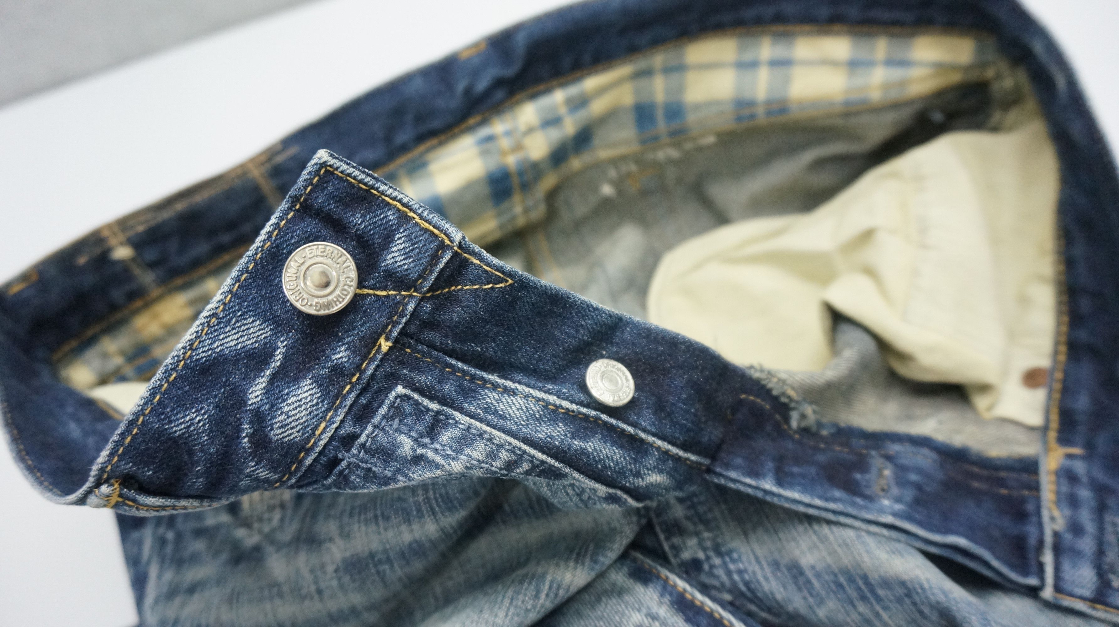Eternal Dope Vintage ETERNAL Japan Sashiko Patchwork Denim Jeans Size US 34 / EU 50 - 15 Thumbnail