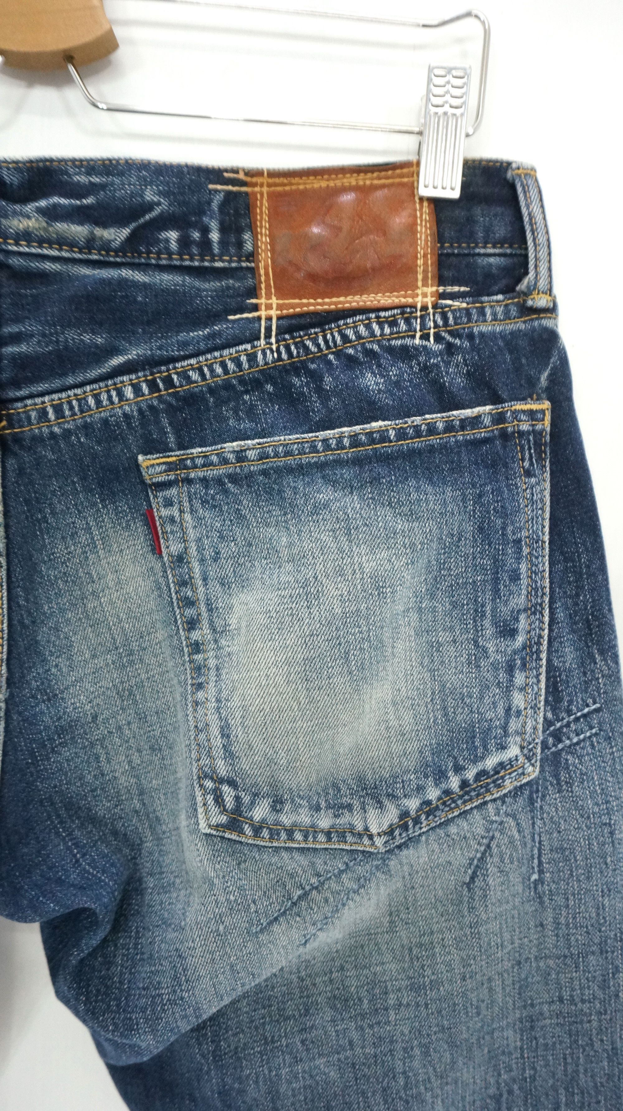 Eternal Dope Vintage ETERNAL Japan Sashiko Patchwork Denim Jeans Size US 34 / EU 50 - 10 Thumbnail
