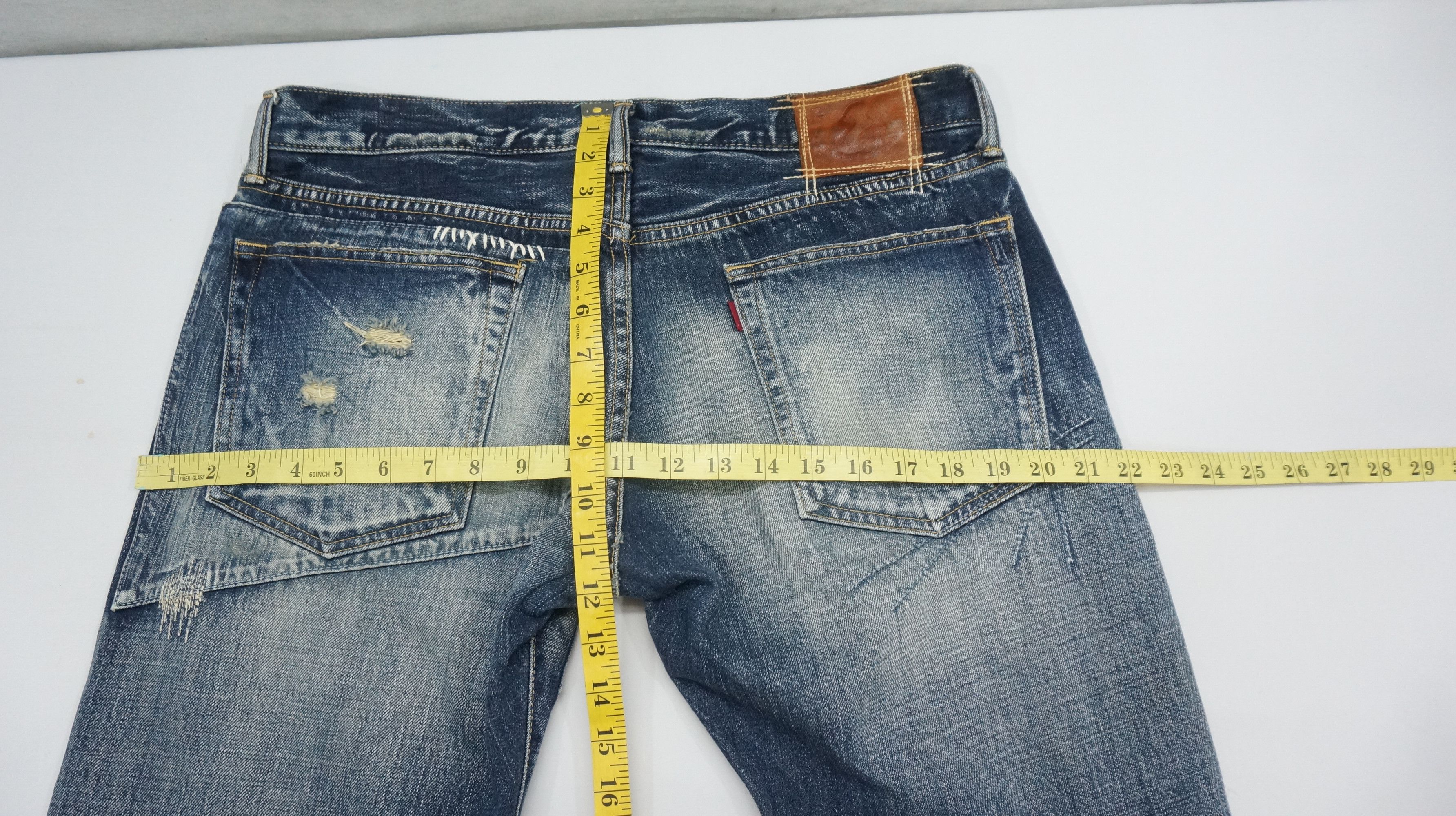 Eternal Dope Vintage ETERNAL Japan Sashiko Patchwork Denim Jeans Size US 34 / EU 50 - 23 Thumbnail