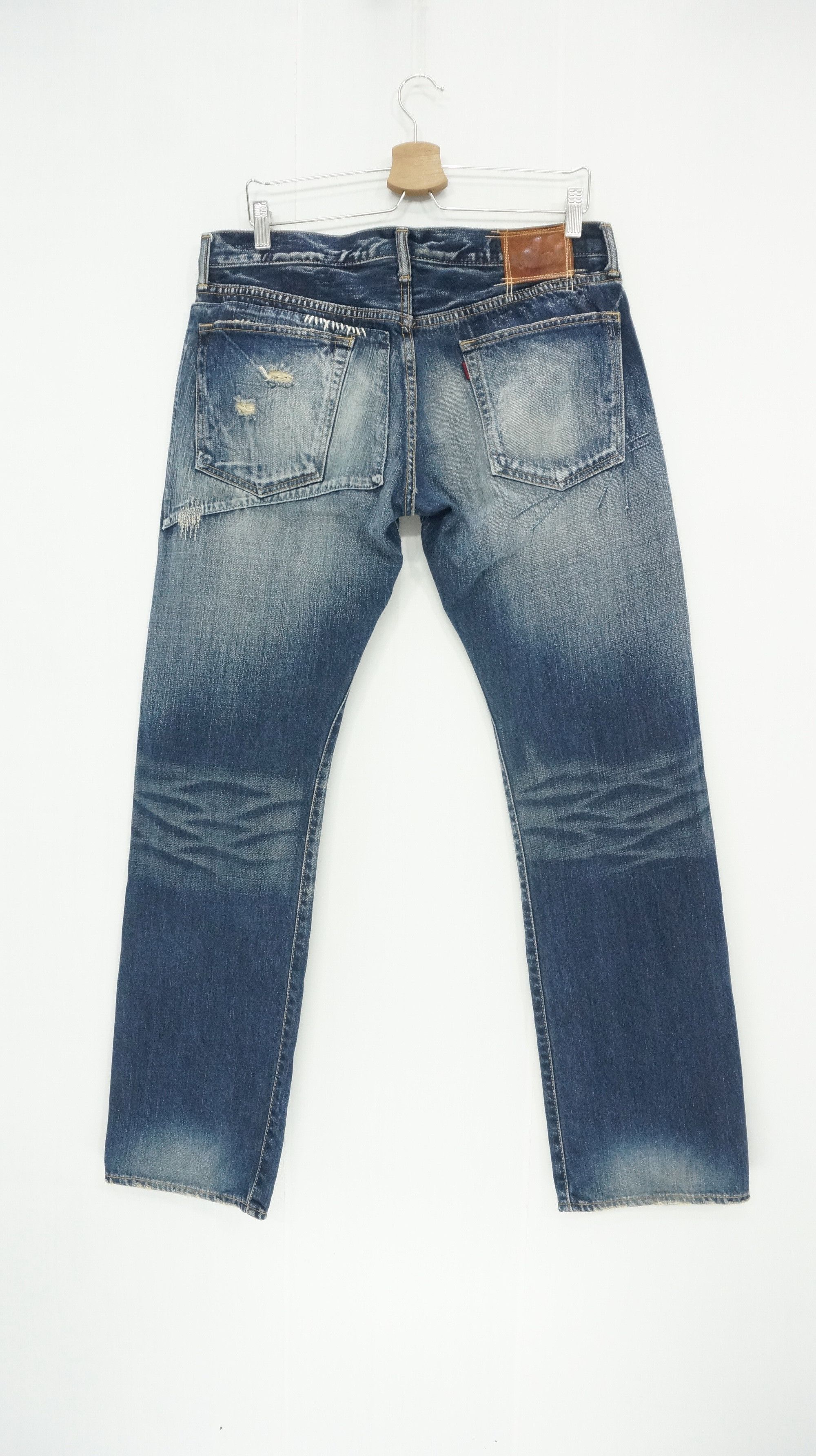 Eternal Dope Vintage ETERNAL Japan Sashiko Patchwork Denim Jeans Size US 34 / EU 50 - 2 Thumbnail