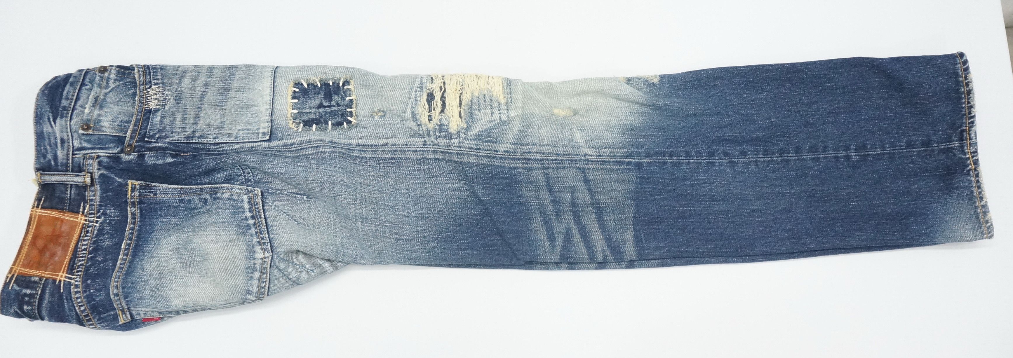 Eternal Dope Vintage ETERNAL Japan Sashiko Patchwork Denim Jeans Size US 34 / EU 50 - 14 Thumbnail