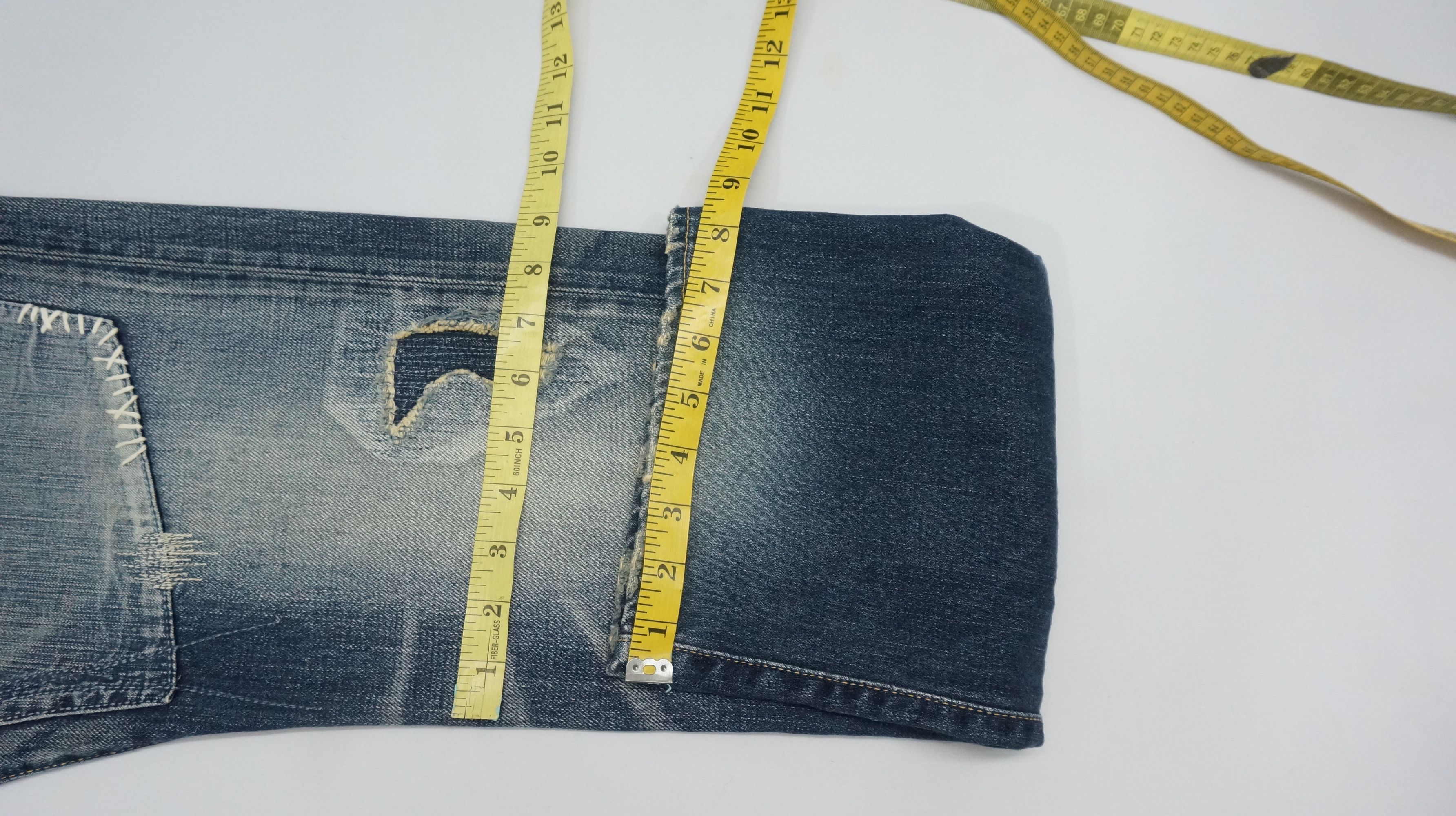 Eternal Dope Vintage ETERNAL Japan Sashiko Patchwork Denim Jeans Size US 34 / EU 50 - 22 Thumbnail