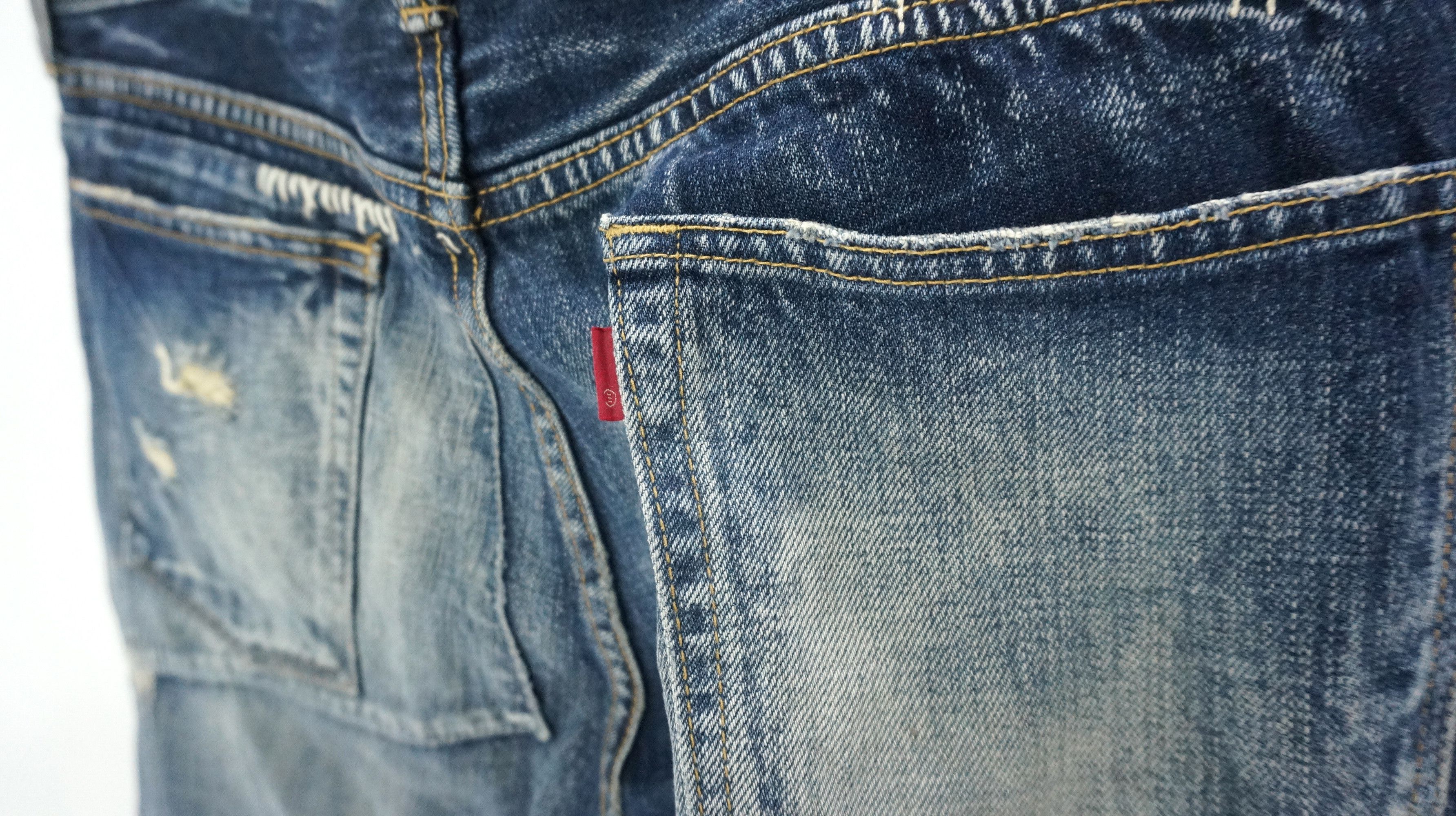 Eternal Dope Vintage ETERNAL Japan Sashiko Patchwork Denim Jeans Size US 34 / EU 50 - 11 Thumbnail