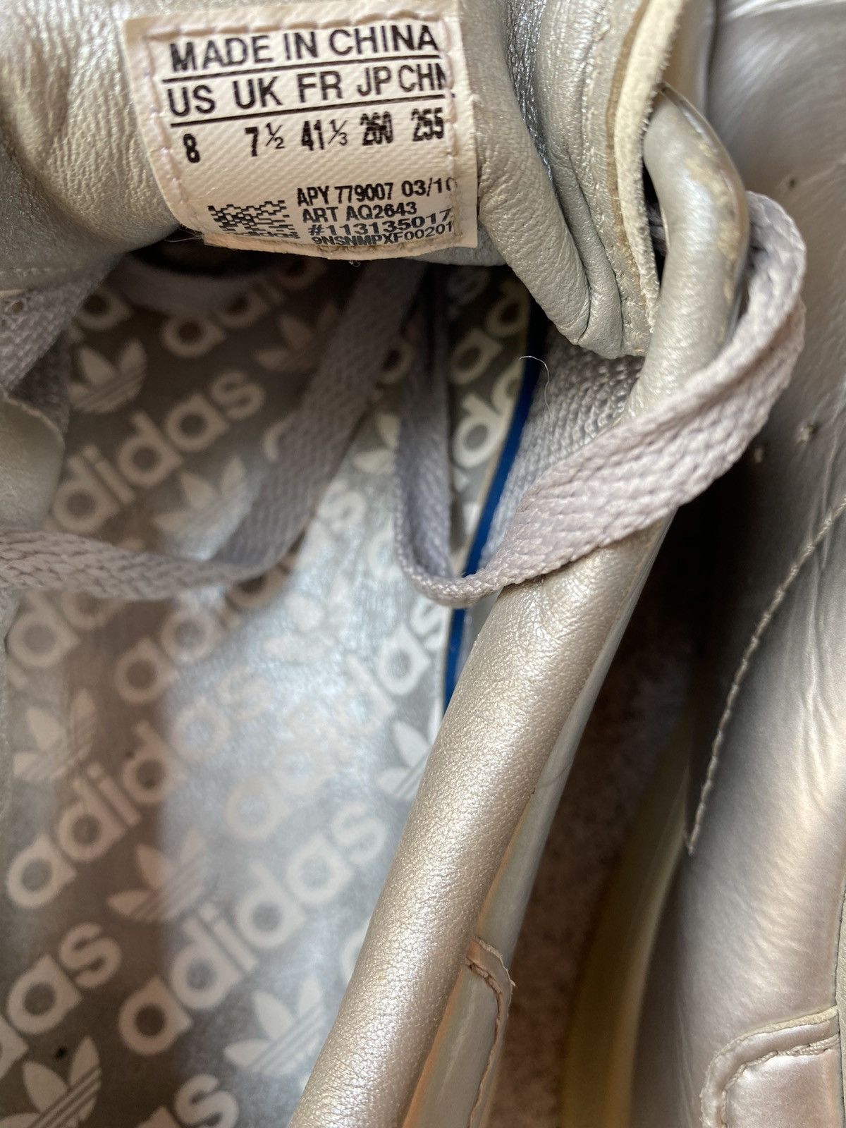 Adidas × Raf Simons FW15 Runway Raf Simons x Stan Smith Silver Metallic Size US 8 / EU 41 - 5 Thumbnail