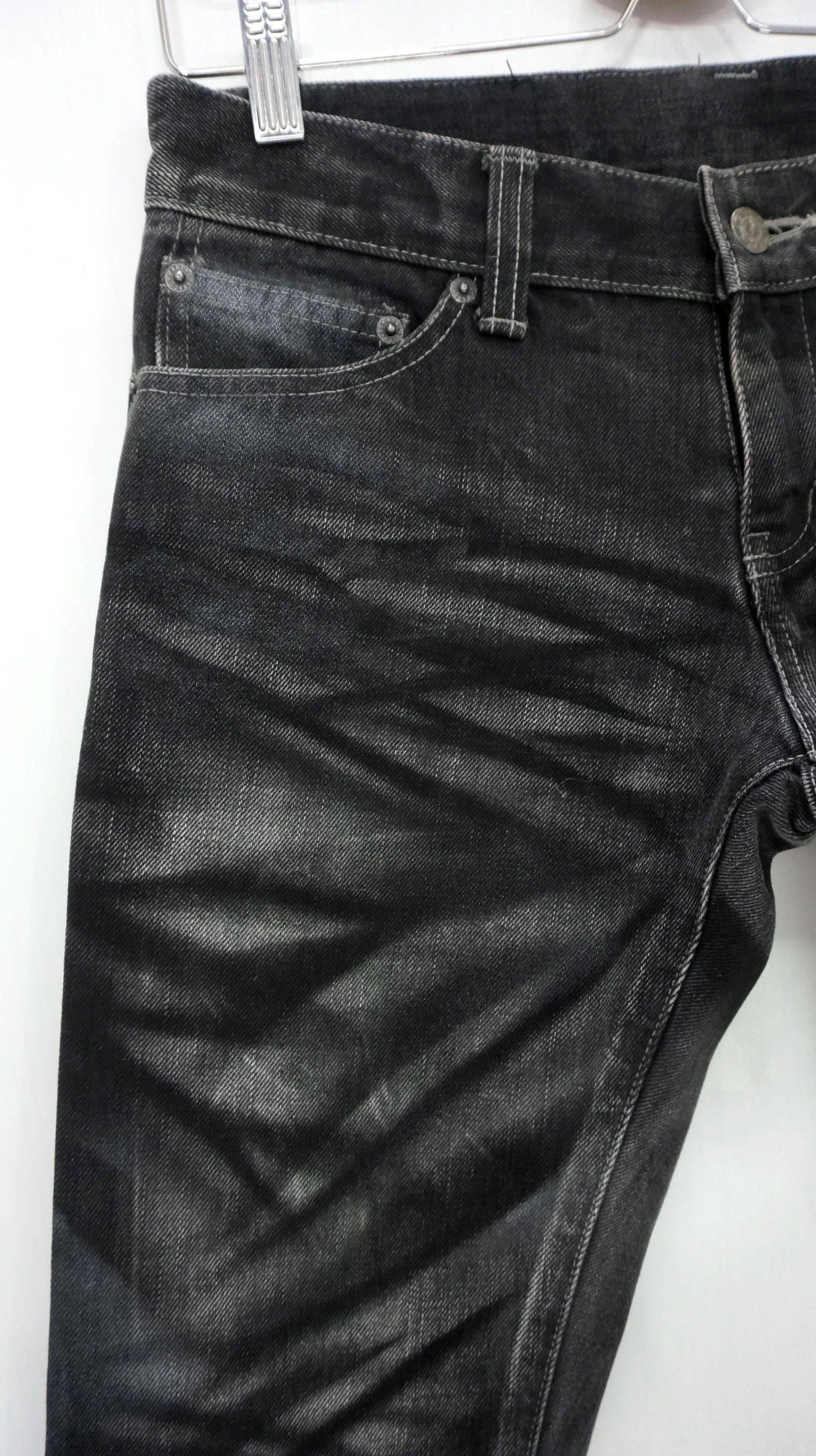 Japanese Brand 🔥 TORNADO MART Distressed Acid Wash Flared Skinny Jeans Size US 29 - 5 Thumbnail