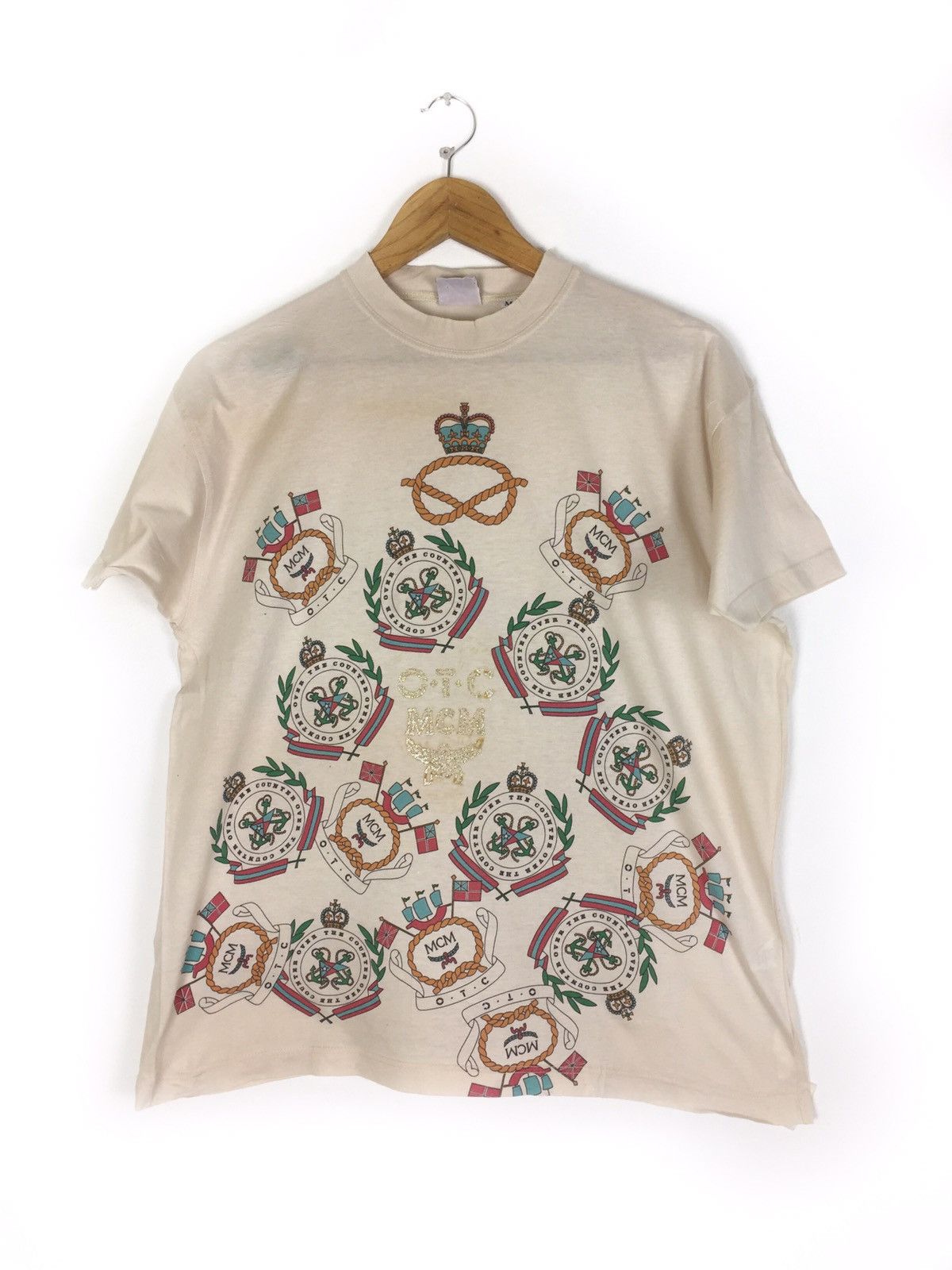 MCM OG MCM Fullprint Tshirt Made In Italy Size US M / EU 48-50 / 2 - 1 Thumbnail