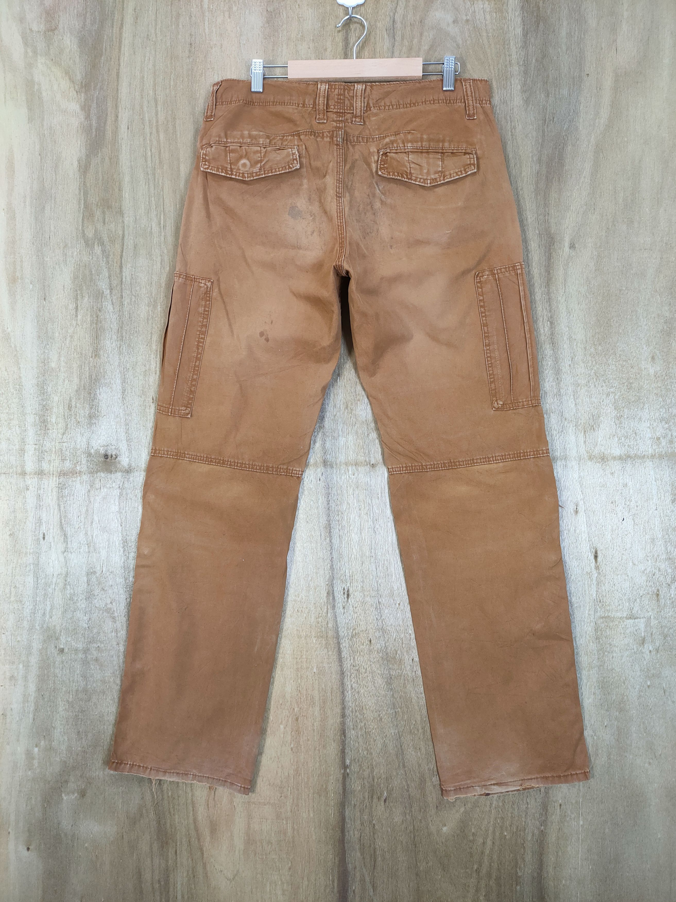 Japanese Brand VINTAGE FOMOUS GARMENT FADED CARGO PANTS Size US 32 / EU 48 - 7 Thumbnail