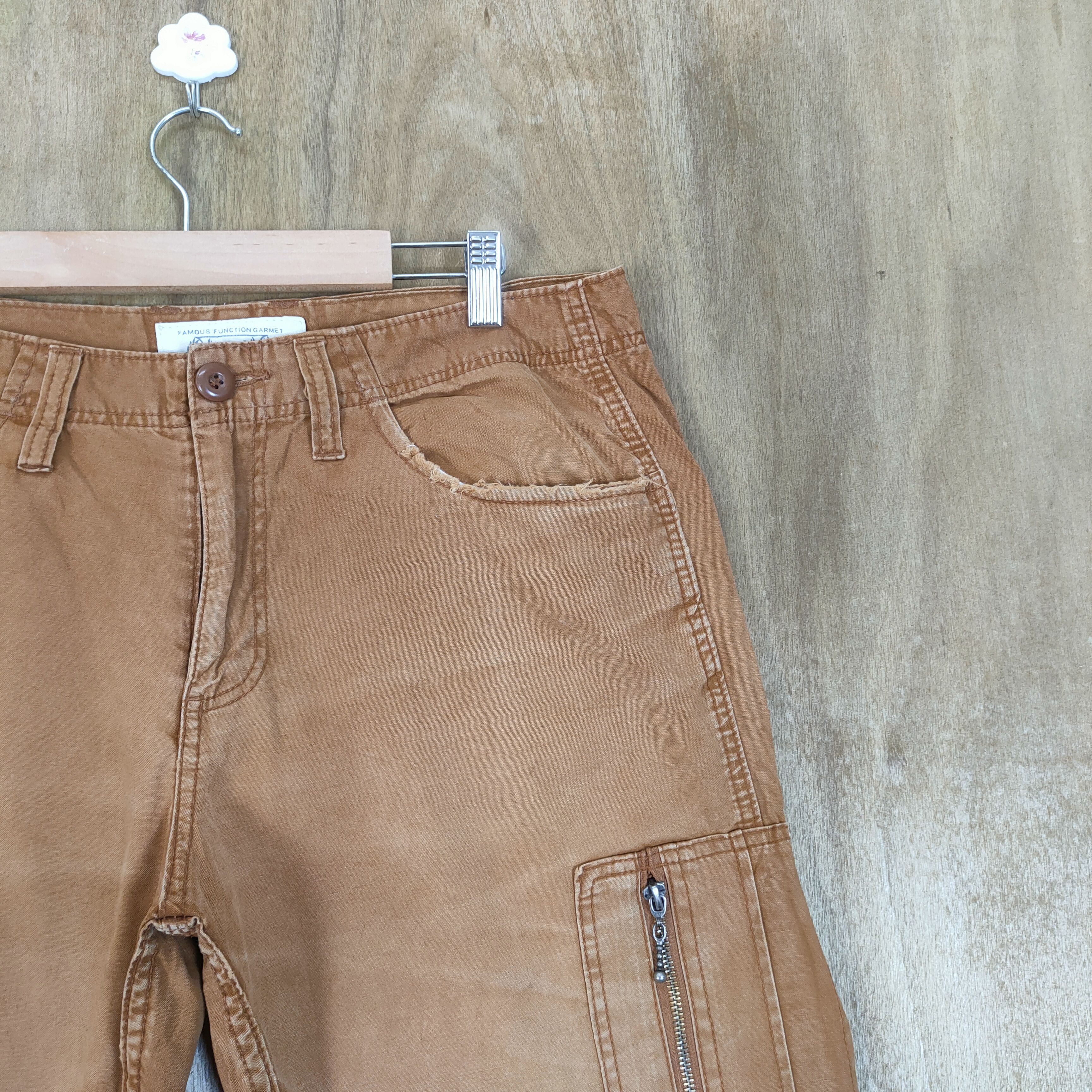 Japanese Brand VINTAGE FOMOUS GARMENT FADED CARGO PANTS Size US 32 / EU 48 - 6 Thumbnail