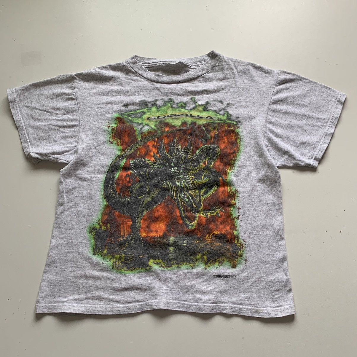 Vintage 90s Godzilla Graphic Movie Promo T Shirt Small Rare