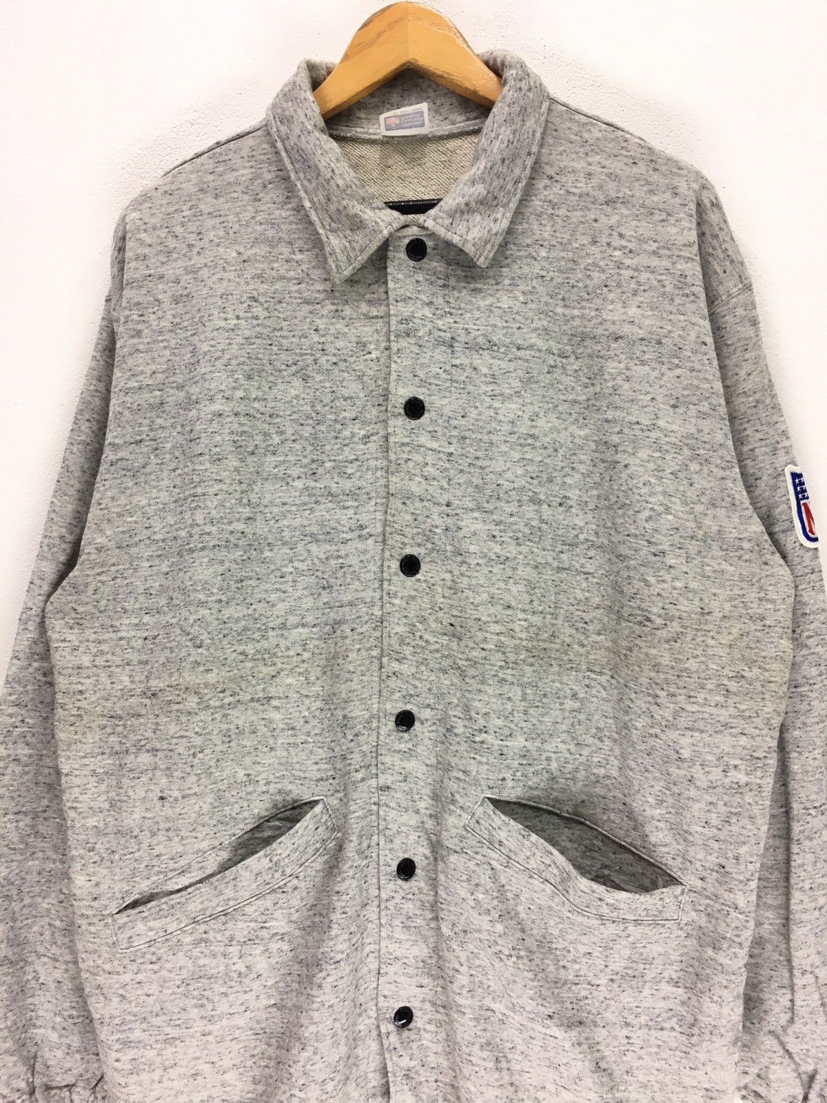 NFL Vintage 90s Dallas Cowboys Football Team NFL Button Jacket Size US L / EU 52-54 / 3 - 6 Thumbnail