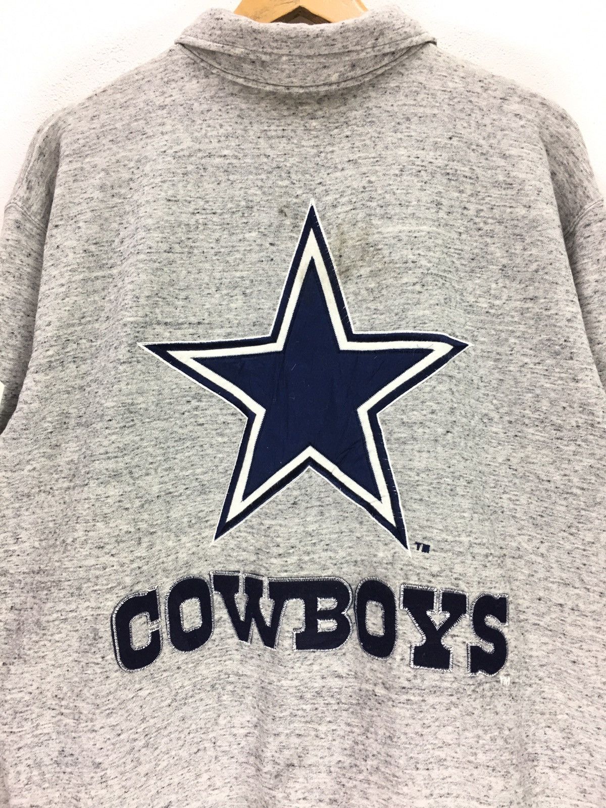 NFL Vintage 90s Dallas Cowboys Football Team NFL Button Jacket Size US L / EU 52-54 / 3 - 5 Thumbnail