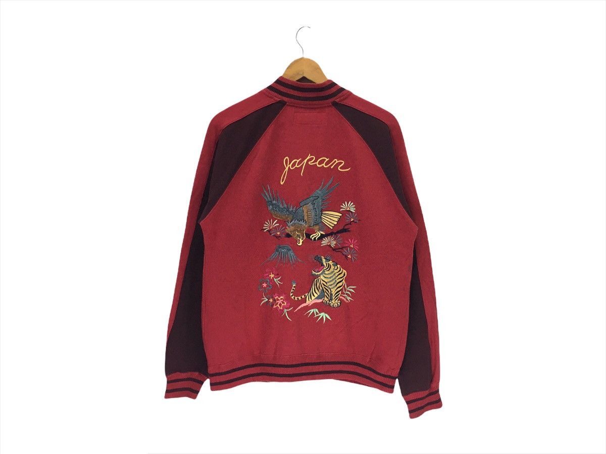 Japanese Brand Vintage Japanese Souvenir Sukajan Bird Vs Tiger Jacket Size US M / EU 48-50 / 2 - 2 Thumbnail
