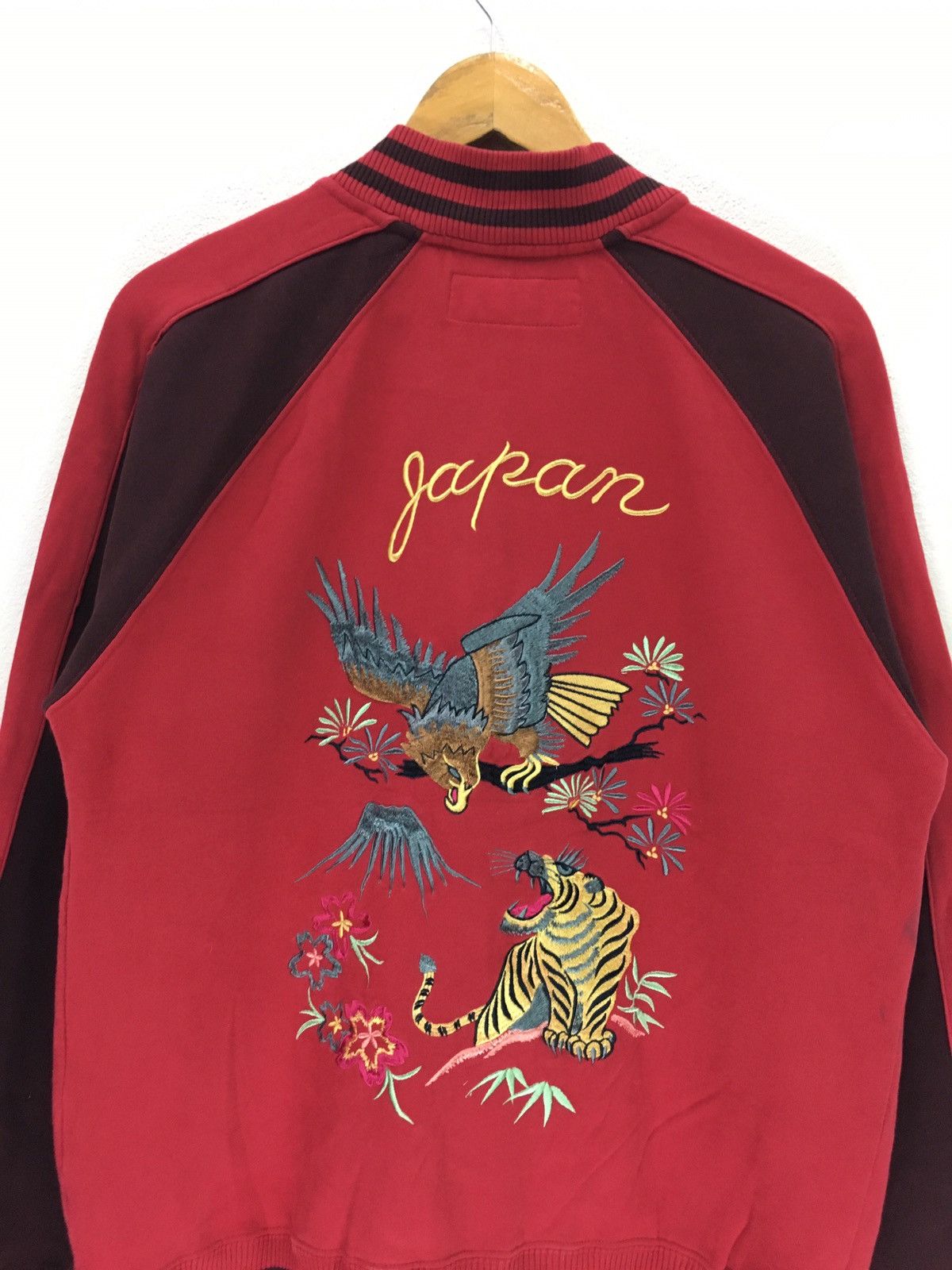 Japanese Brand Vintage Japanese Souvenir Sukajan Bird Vs Tiger Jacket Size US M / EU 48-50 / 2 - 5 Thumbnail