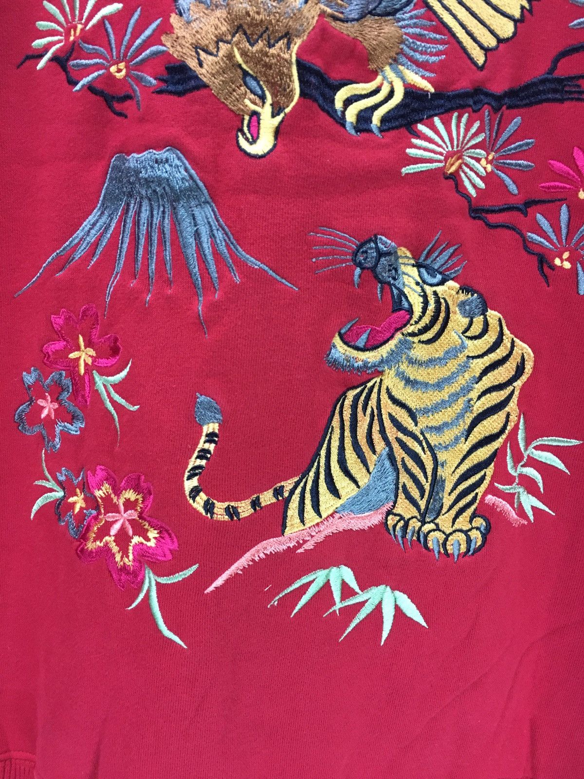 Japanese Brand Vintage Japanese Souvenir Sukajan Bird Vs Tiger Jacket Size US M / EU 48-50 / 2 - 6 Thumbnail