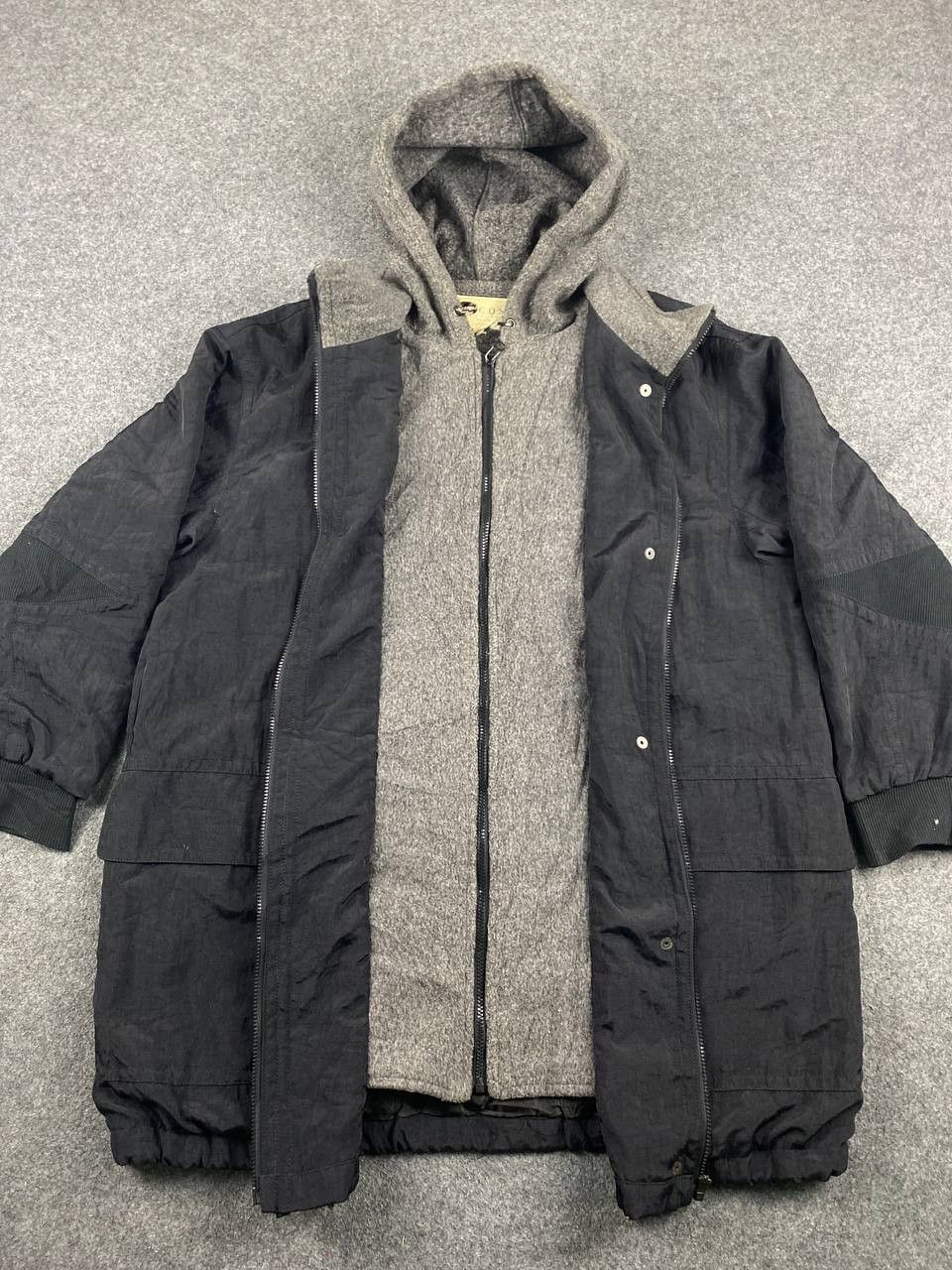 Japanese Brand tricosa japanese brands jacket quilted lining wool hoody Size US XL / EU 56 / 4 - 6 Thumbnail