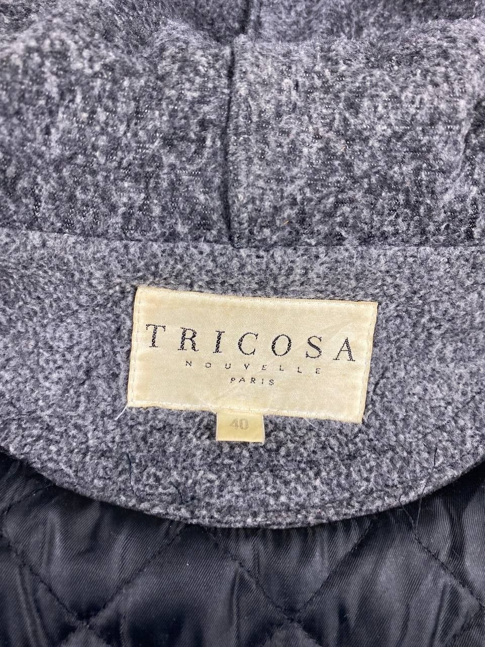 Japanese Brand tricosa japanese brands jacket quilted lining wool hoody Size US XL / EU 56 / 4 - 8 Thumbnail