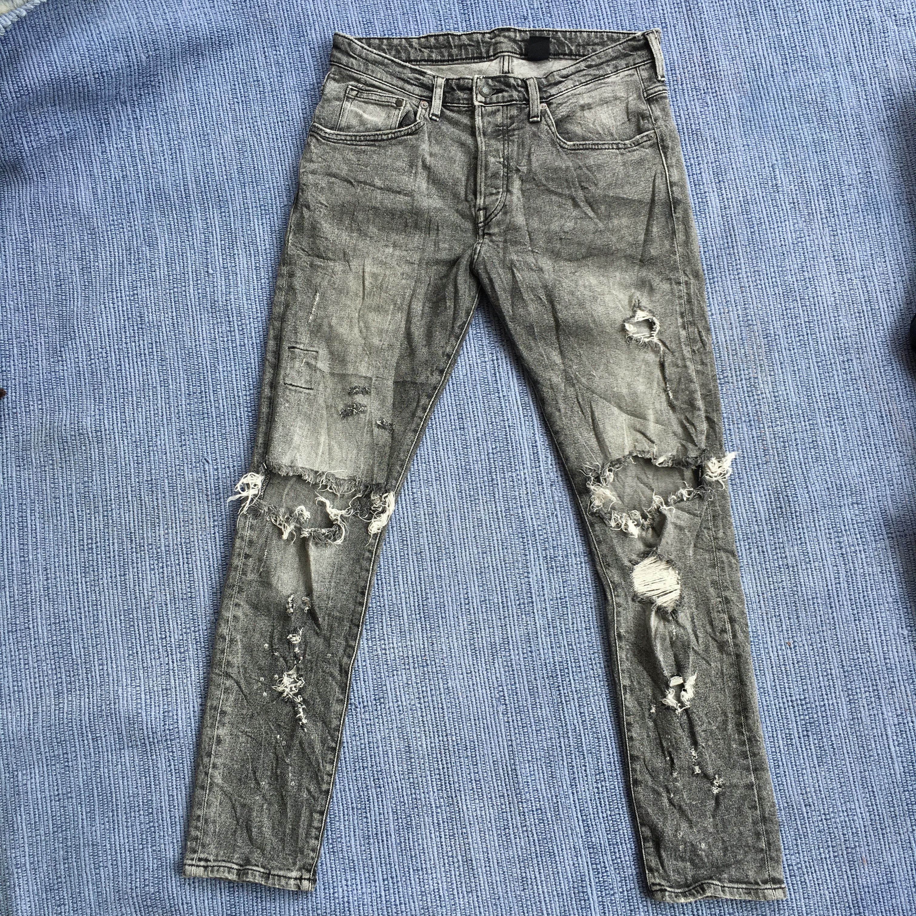 H&M distressed skinny Size US 33 - 1 Thumbnail