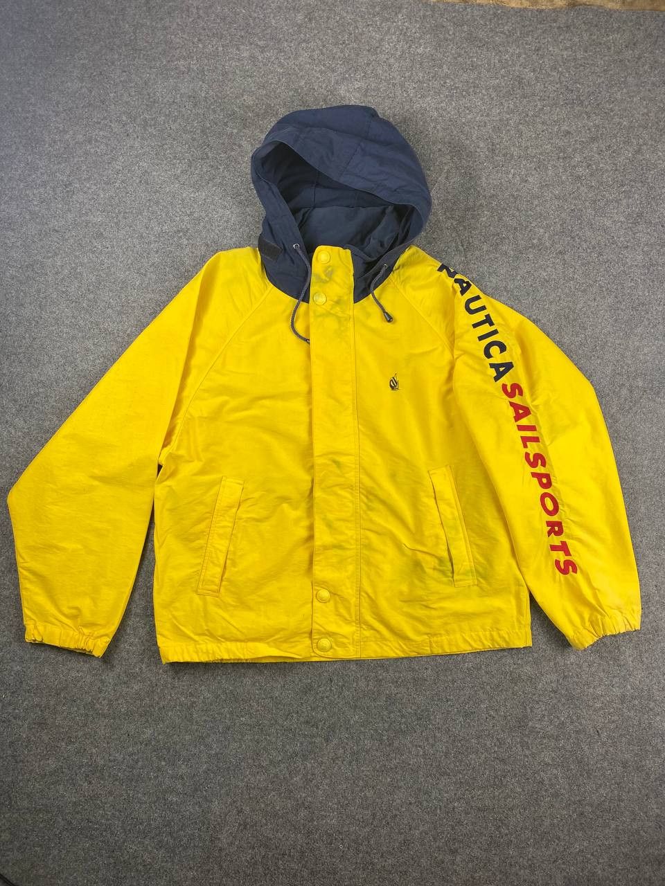 image of Avant Garde x Nautica Vintage 90's Nautica Sailsport Sailing Jacket Nice Design in Yellow (Size Lar