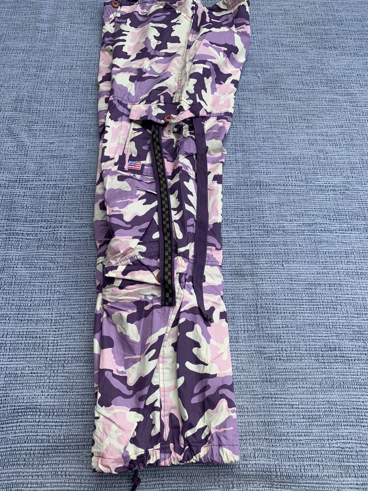 Japanese Brand UFO Parachute wide pants purple camo Size 32" / US 10 / IT 46 - 5 Thumbnail