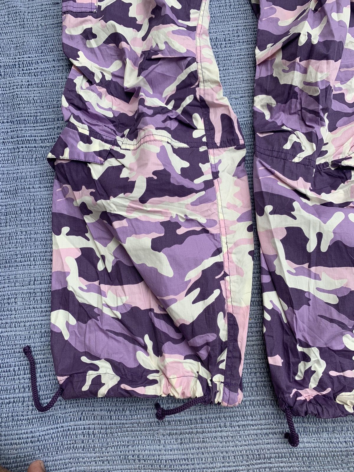 Japanese Brand UFO Parachute wide pants purple camo Size 32" / US 10 / IT 46 - 4 Thumbnail