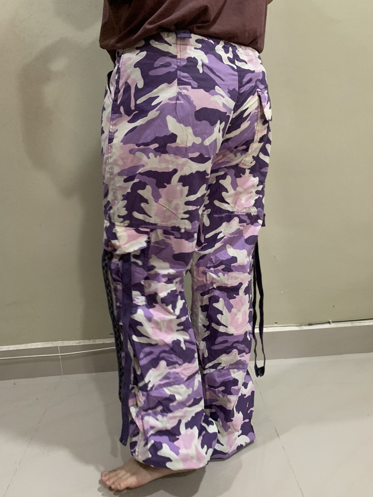 Japanese Brand UFO Parachute wide pants purple camo Size 32" / US 10 / IT 46 - 15 Thumbnail