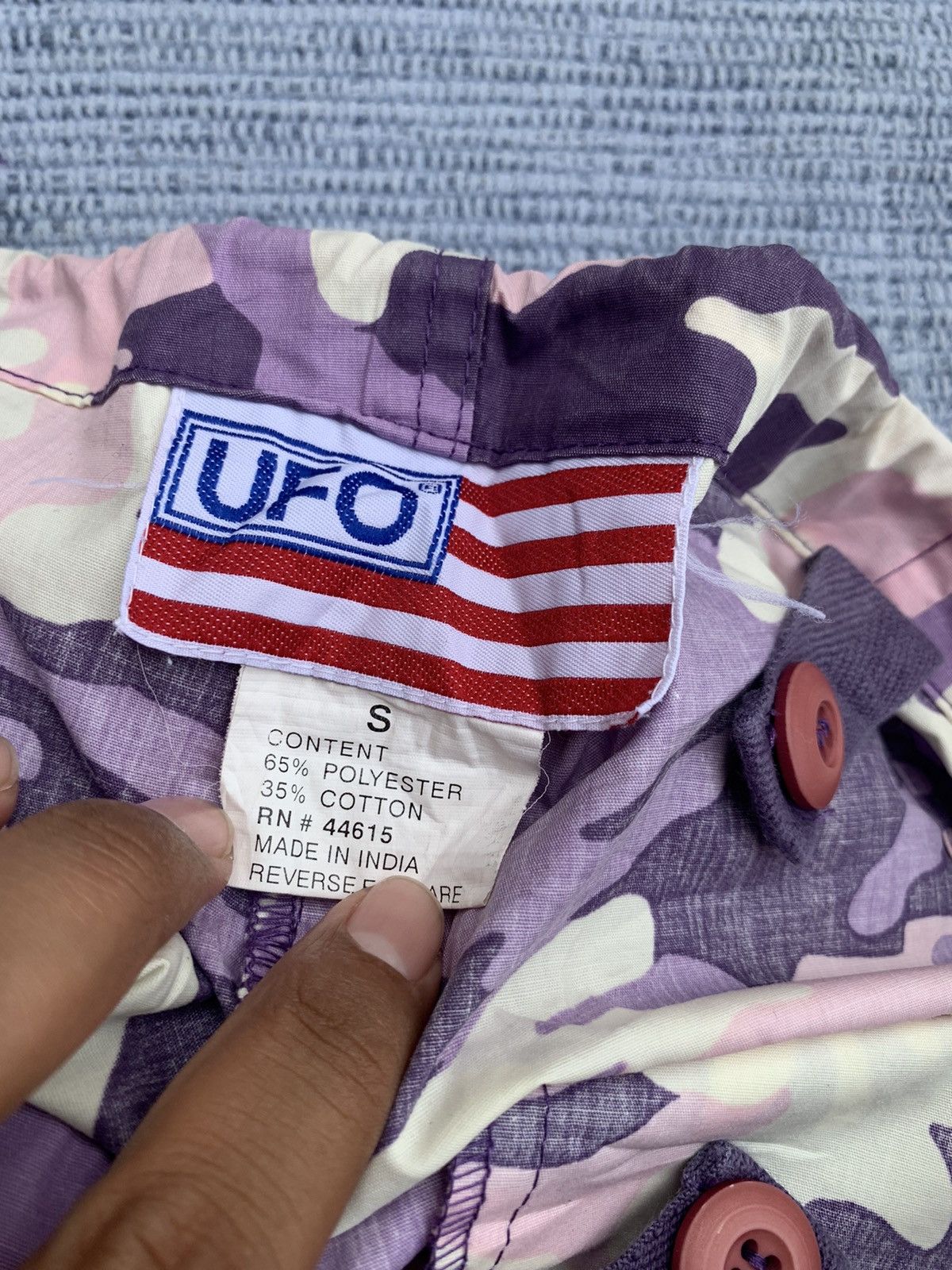 Japanese Brand UFO Parachute wide pants purple camo Size 32" / US 10 / IT 46 - 10 Thumbnail