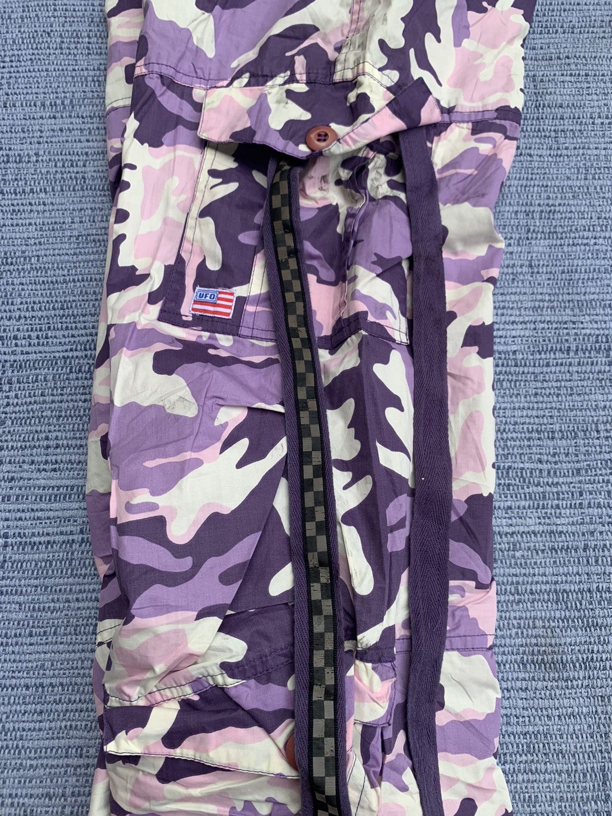 Japanese Brand UFO Parachute wide pants purple camo Size 32" / US 10 / IT 46 - 7 Thumbnail